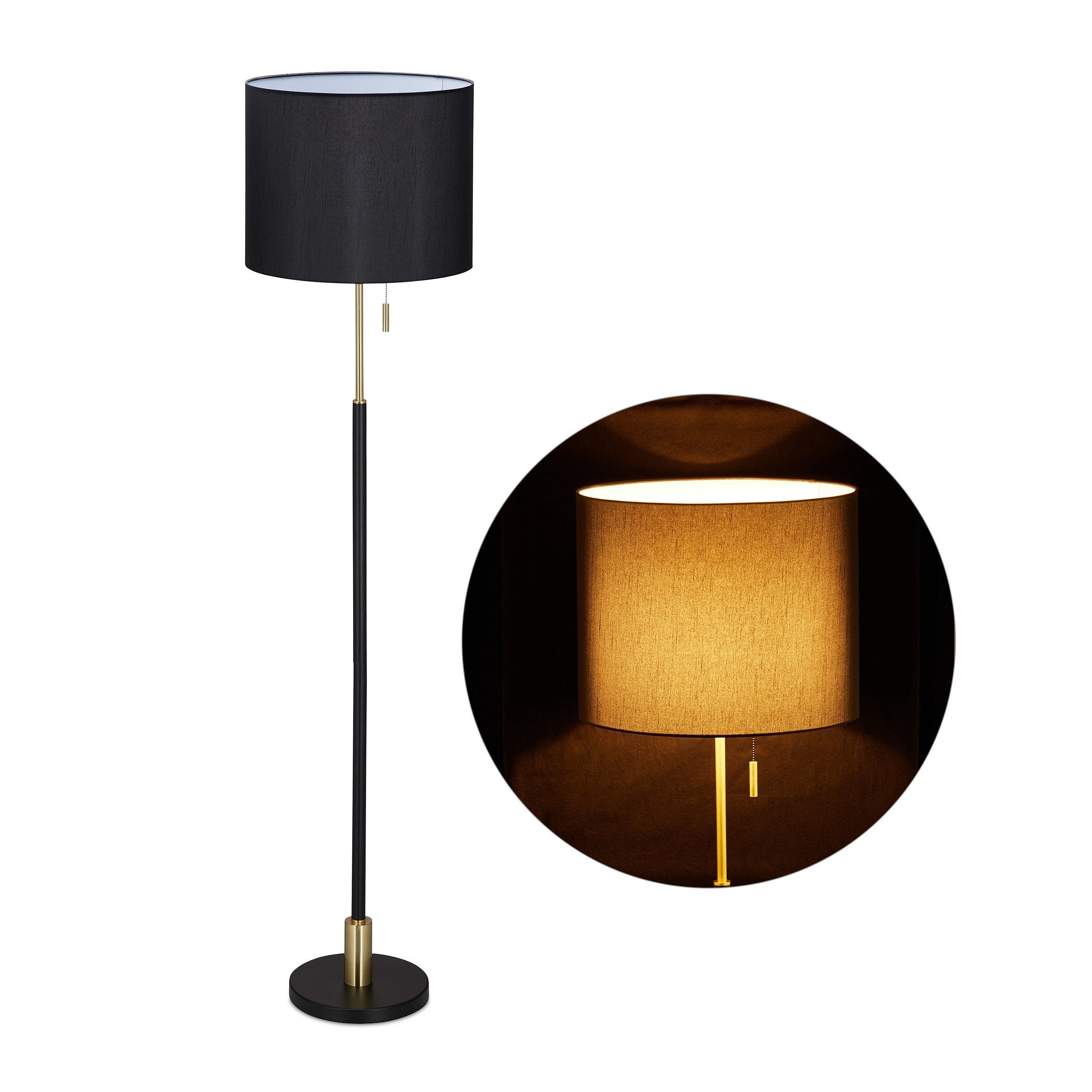 relaxdays Stehlampe »Stehlampe Wohnzimmer schwarz« | OTTO
