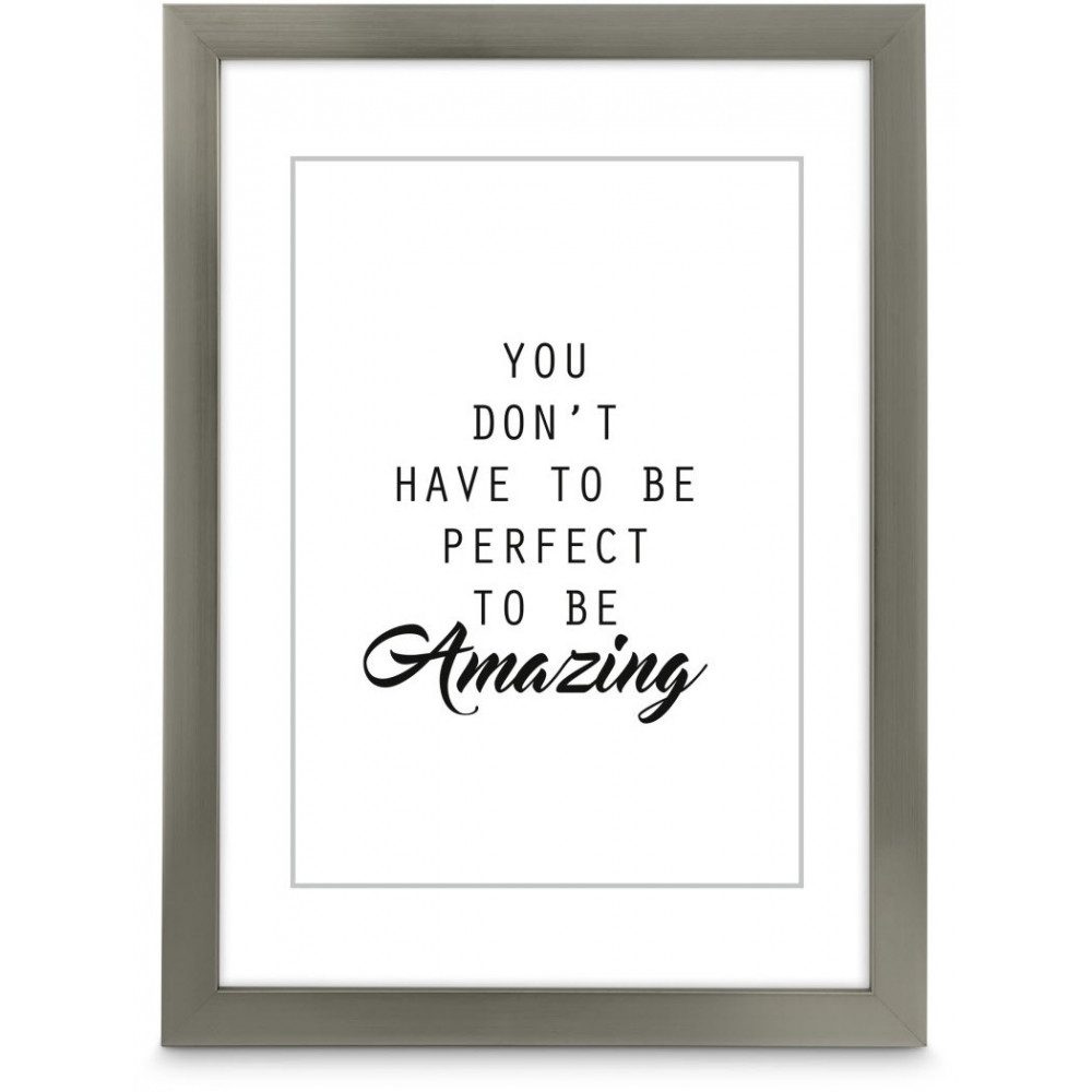 Hama Bilderrahmen Hama Kunststoffrahmen Chiaro 50x70cm grau