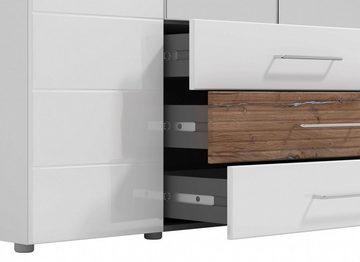 Places of Style Kleiderschrank Masilia Türen mit Hochglanzfront, 179 oder 224cm breit