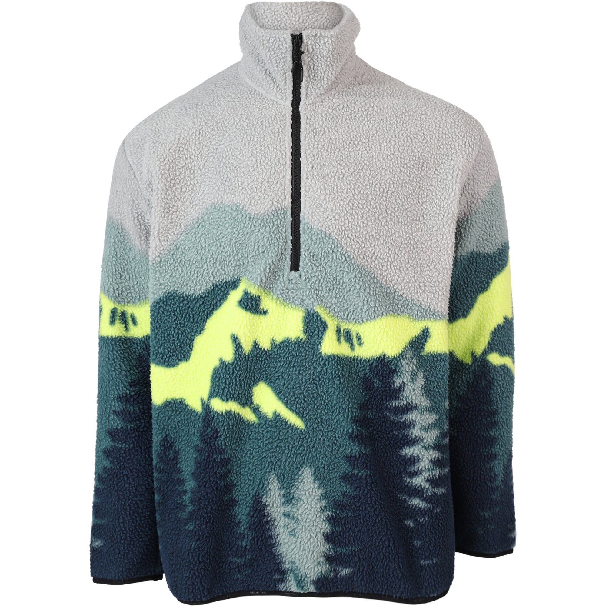 Brunotti Longpullover Rodrigo-Mountain Men Fleece MOUNTAIN PANEL FUEL GREEN