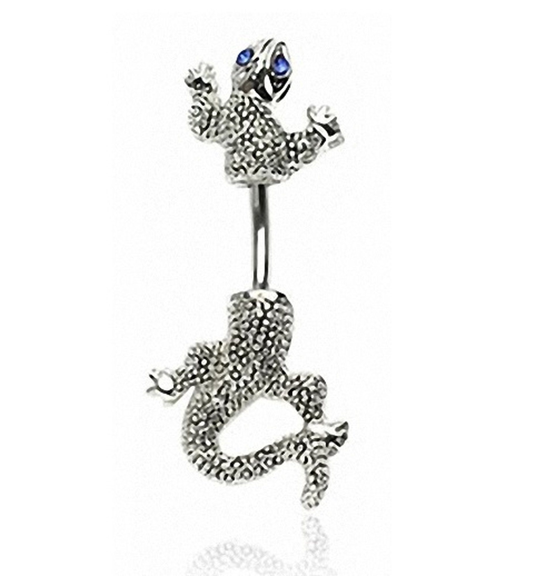 Taffstyle Bauchnabelpiercing Piercing Chirurgenstahl Kristall Eidechse günstig online kaufen