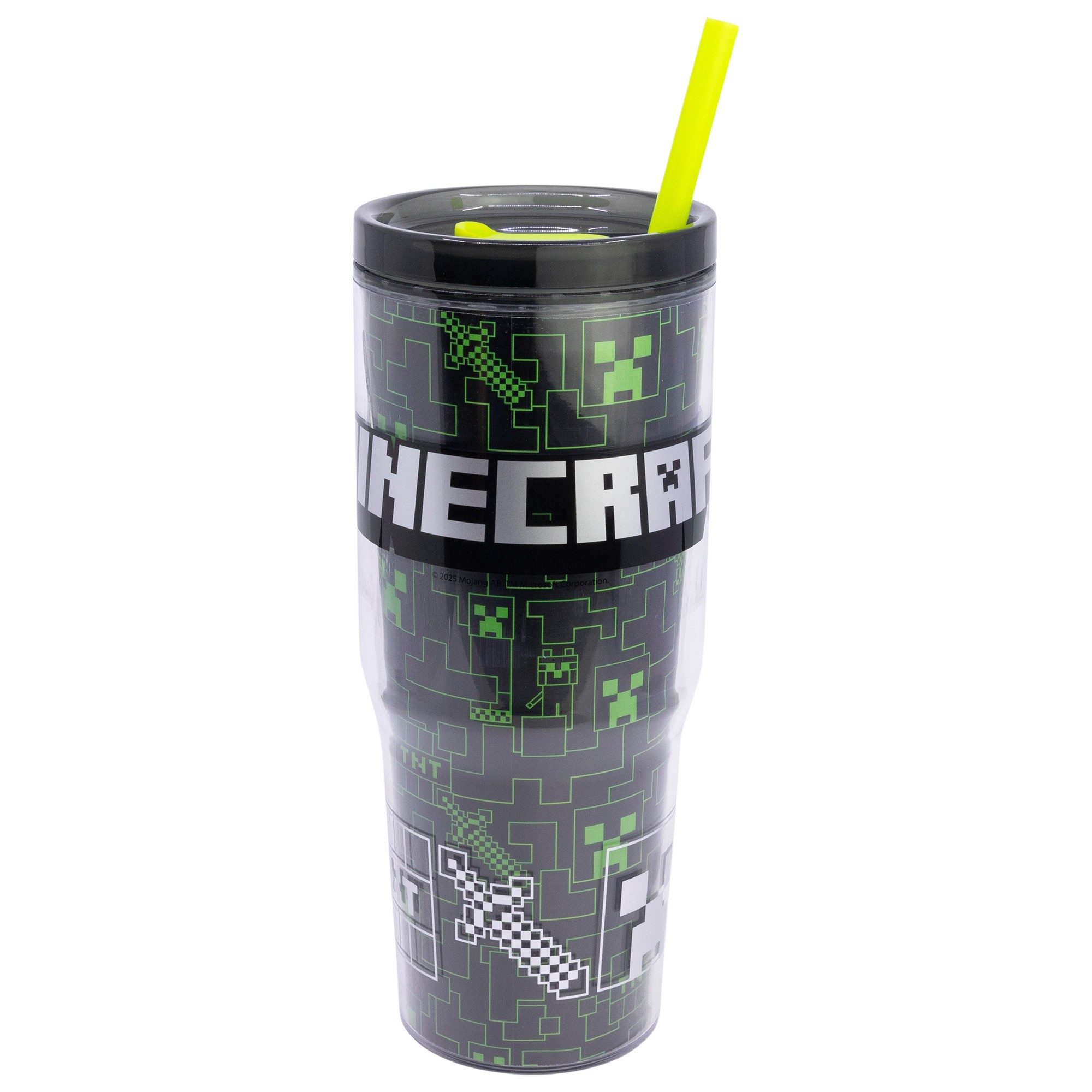 Minecraft Coffee-to-go-Becher Minecraft Creeper XL Iso Kaffeebecher Thermobecher To-Go 860 ml, 1-tlg., Kusnstsoff