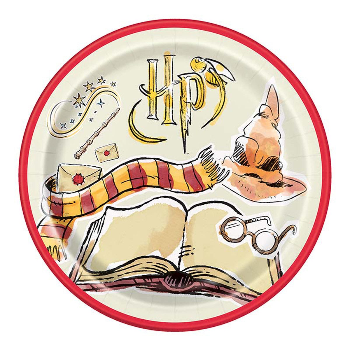 Unique Industries Inc. Pappteller Pappteller 'Harry Potter', Ø23cm/8Stk.
