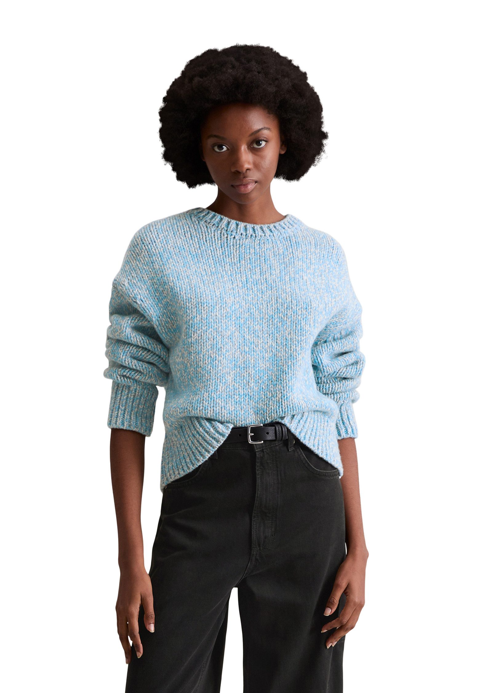 Marc O'Polo DENIM Strickpullover aus weichem Wolle-Mix