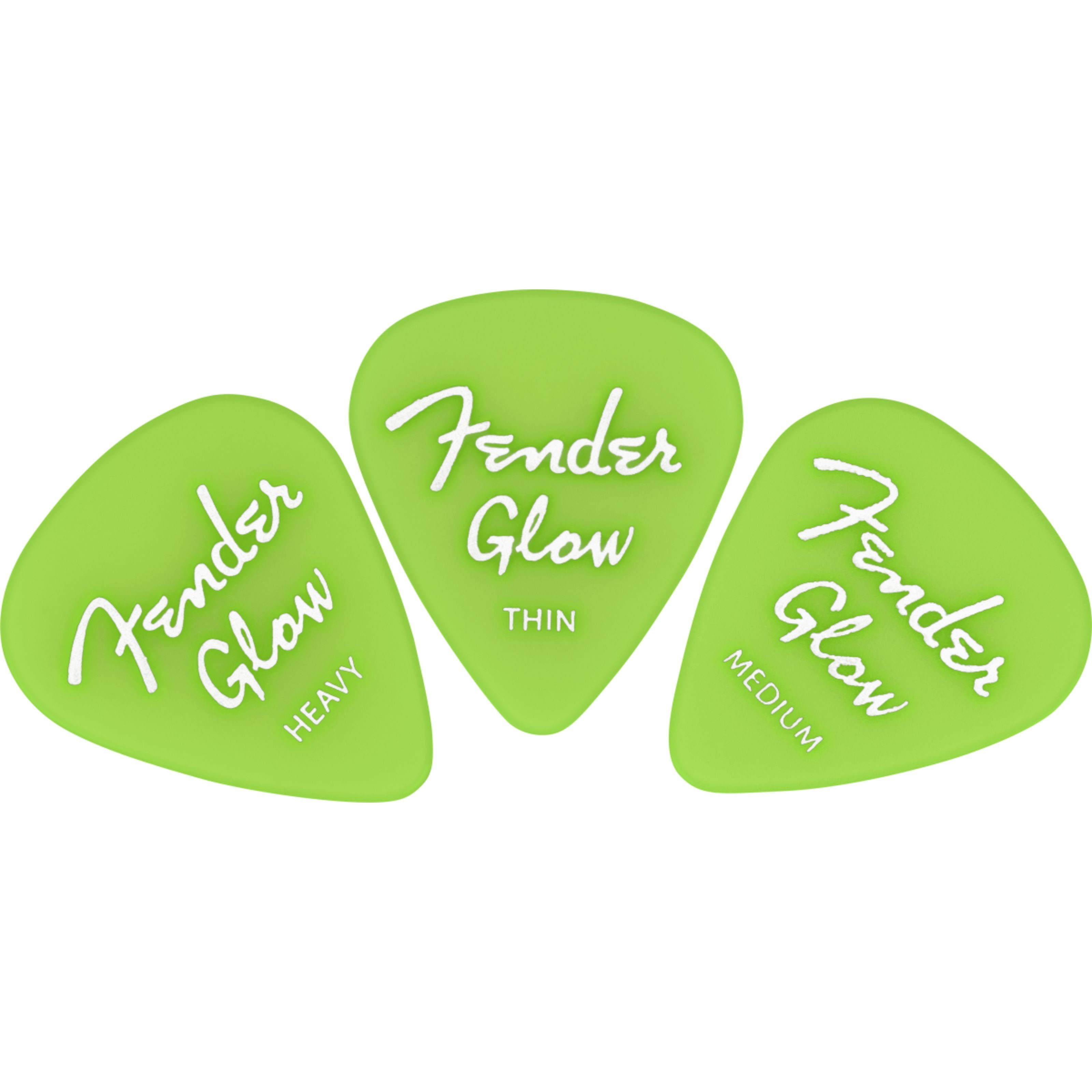 Fender Plektrum, 351 Glow In The Dark Picks - Plektren Set