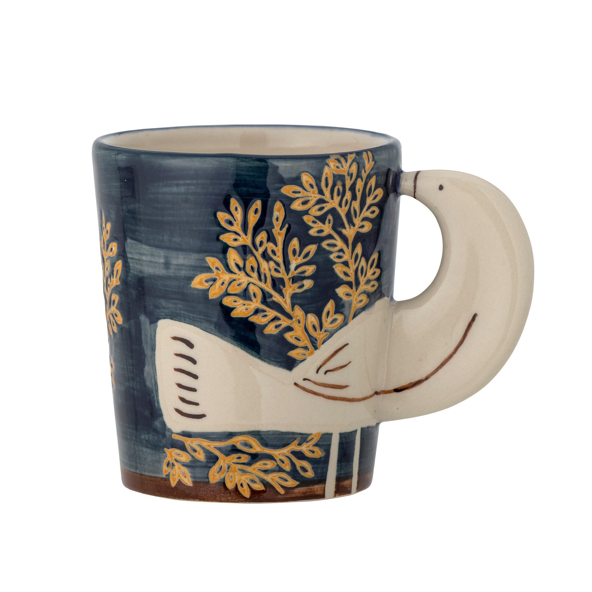 Bloomingville Tasse Bloomingville Hezha Tasse, Blue, Steingut