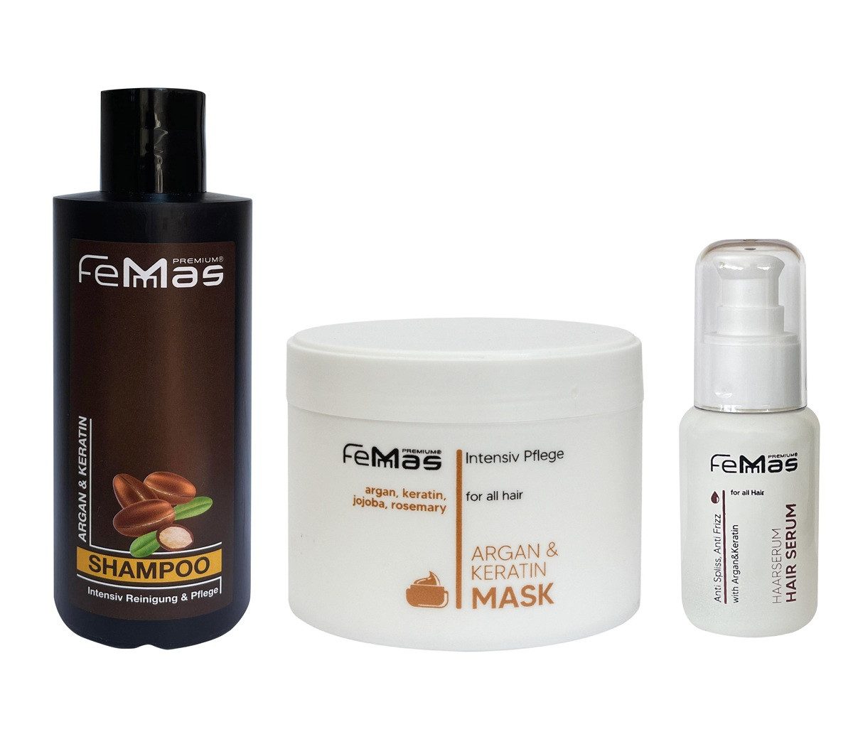 Gabri Professional Haarpflege-Set FemMas Haarpflegeset Argan & Keratin