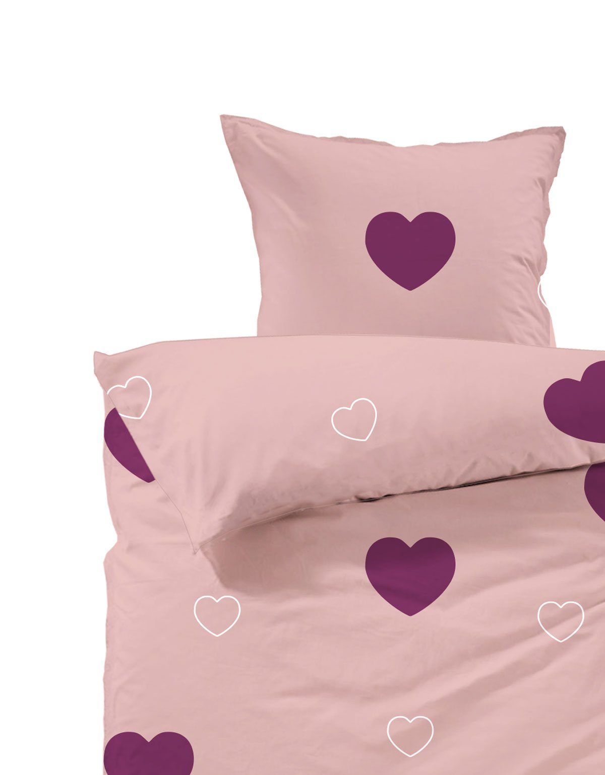 Lavea Bettwäsche Herzen, Set aus 1x günstig online kaufen