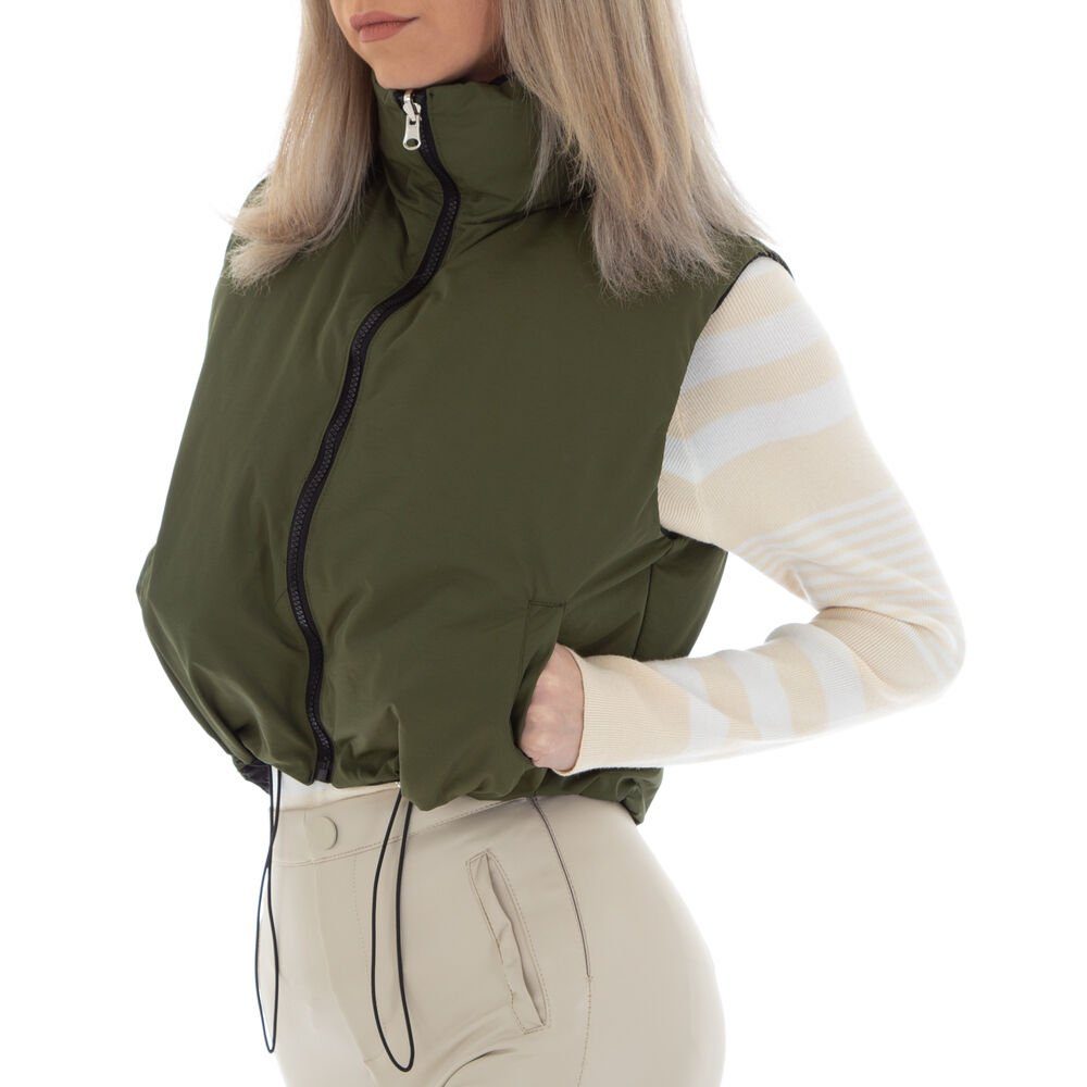 Ital-Design Kurzweste Damen Freizeit Gefütterte Jacke günstig online kaufen