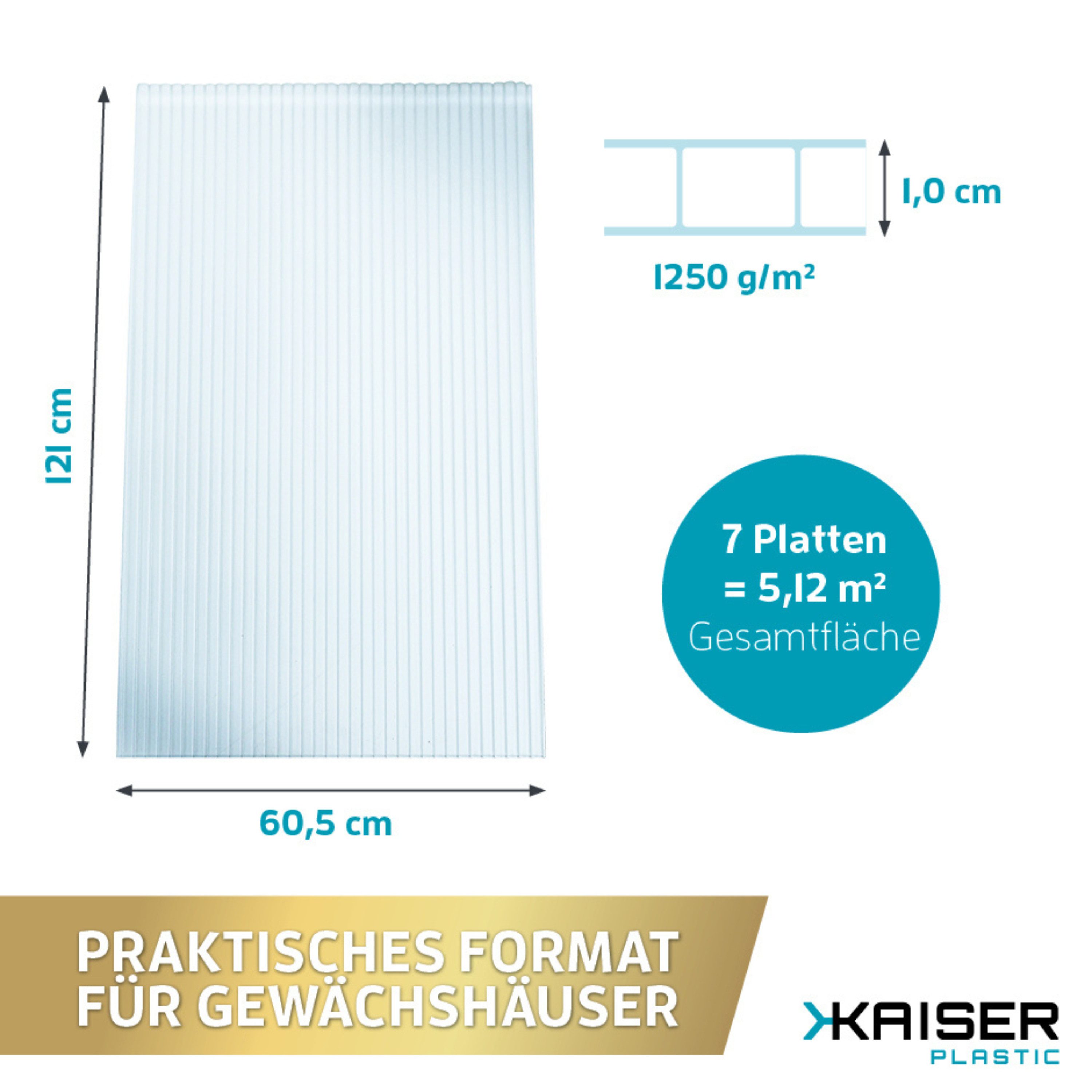 Kaiser plastic Gewächshaus Gewächshausplatten Sets, 4 günstig online kaufen
