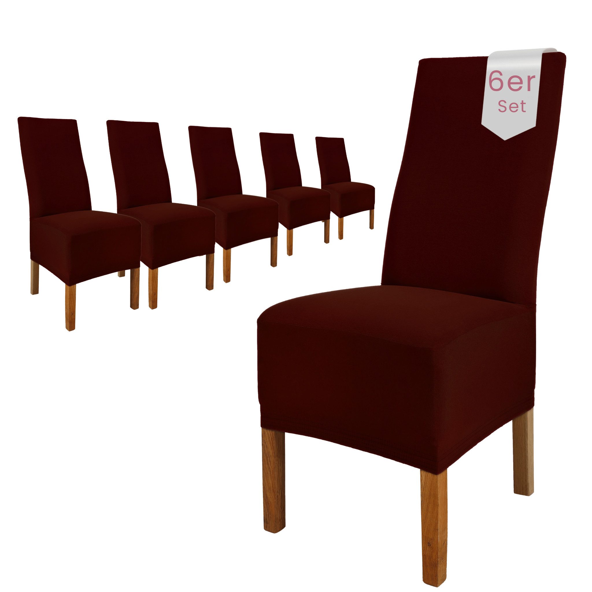sh SCHEFFLER-HOME LIVE HOMESTYLE Stuhlhusse Moderner Stuhlbezug "Emma" aus elastischer Baumwolle Cottina, abnehmbarer & waschbarer …
