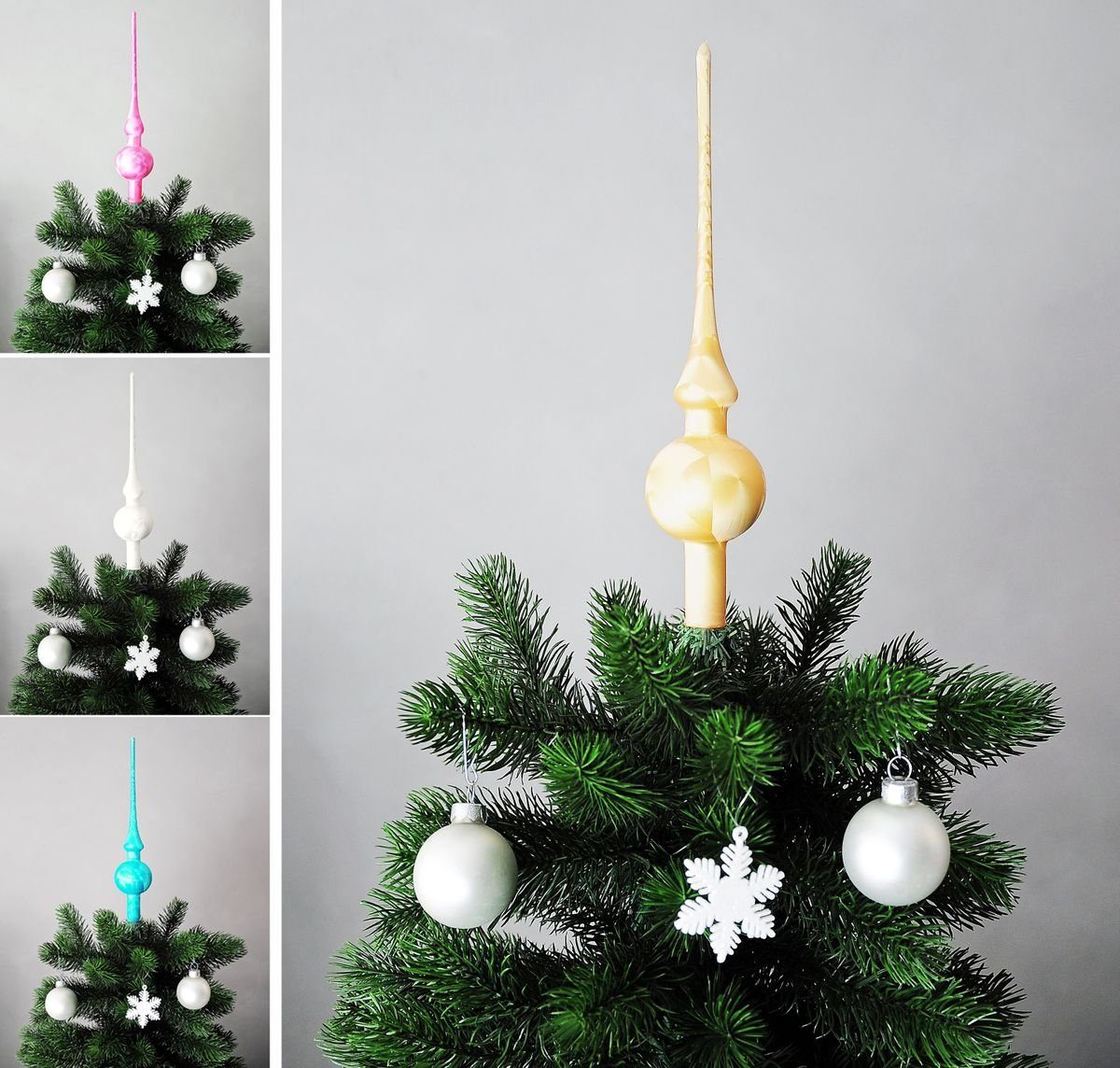 JACK Christbaumspitze JACK Christbaumspitze Spitze Glas 28cm Eislack Glanz günstig online kaufen