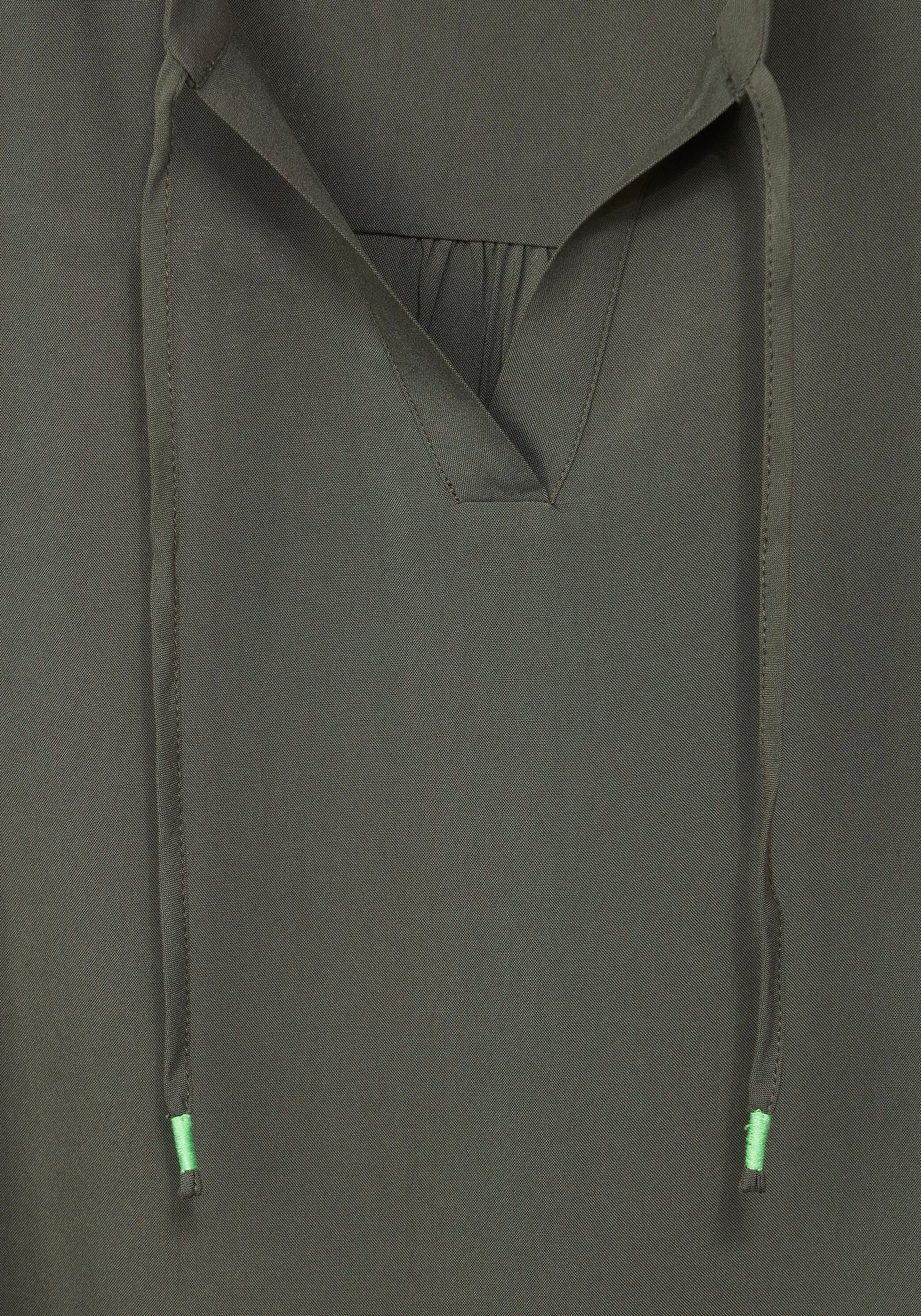 Cecil Blusentop mit khaki sporty Tunikabändchen