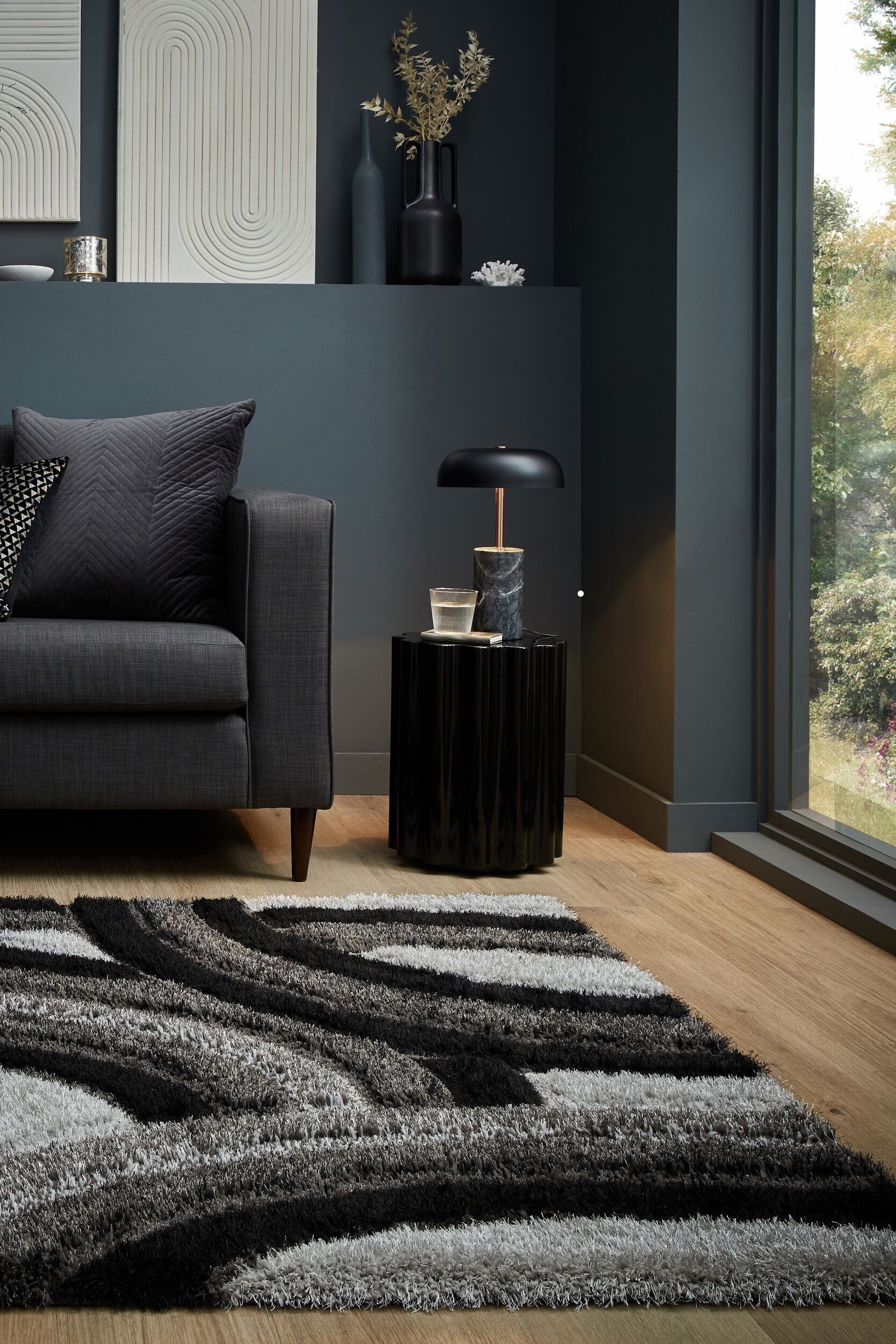 FLAIR RUGS Hochflor-Teppich Velvet Shaggy, rechteckig, Höhe: 25 mm, Shaggy Teppich
