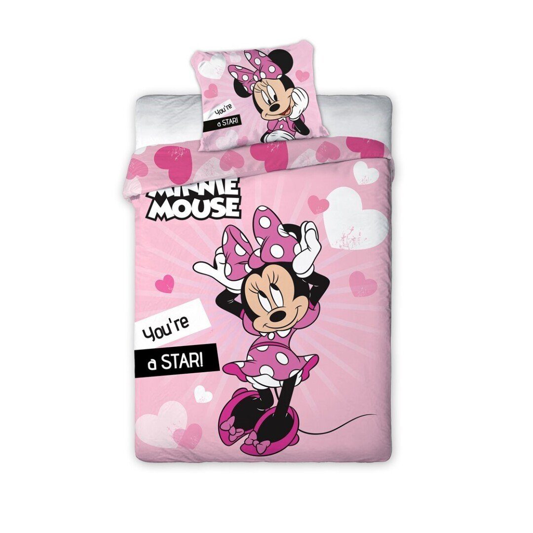 Disney Minnie Mouse Bettwäsche Disney Minnie Maus Mädchen Bettwäsche Set, M günstig online kaufen