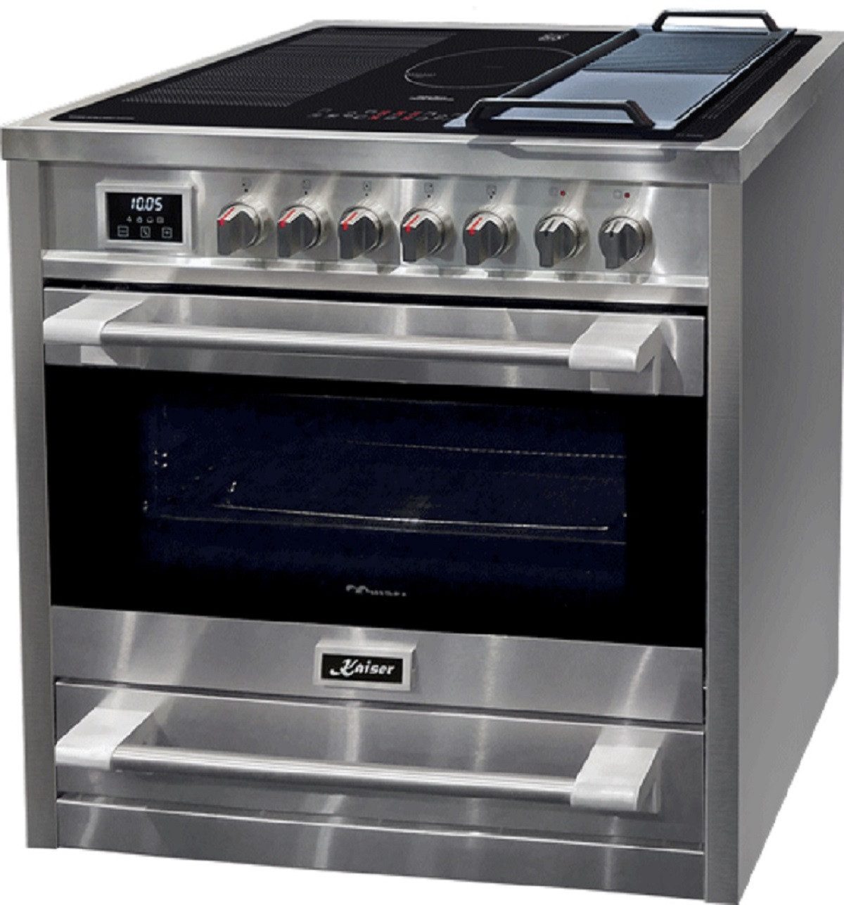 Kaiser Küchengeräte Induktions-Standherd XXL Elektro Standherd 90 cm Induktionskochfeld 115L Selbstreinigung HC 93691 IR, XXL Elektro Standherd 90 cm Induktionskochfeld 115L Selbstreinigung