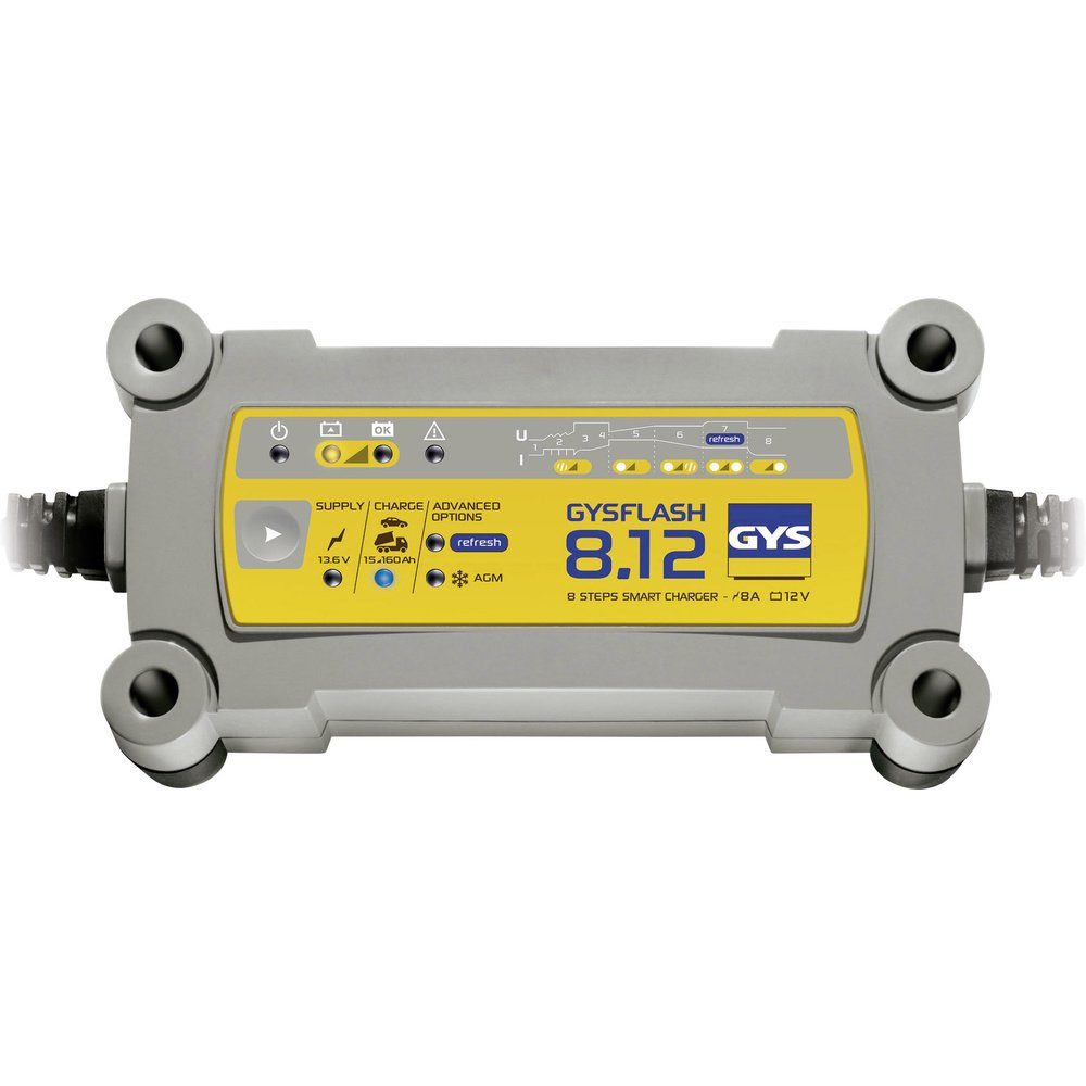 GYS GYSFLASH 8.12 029385 Automatikladegerät 12 V 8 A Autobatterie-Ladegerät