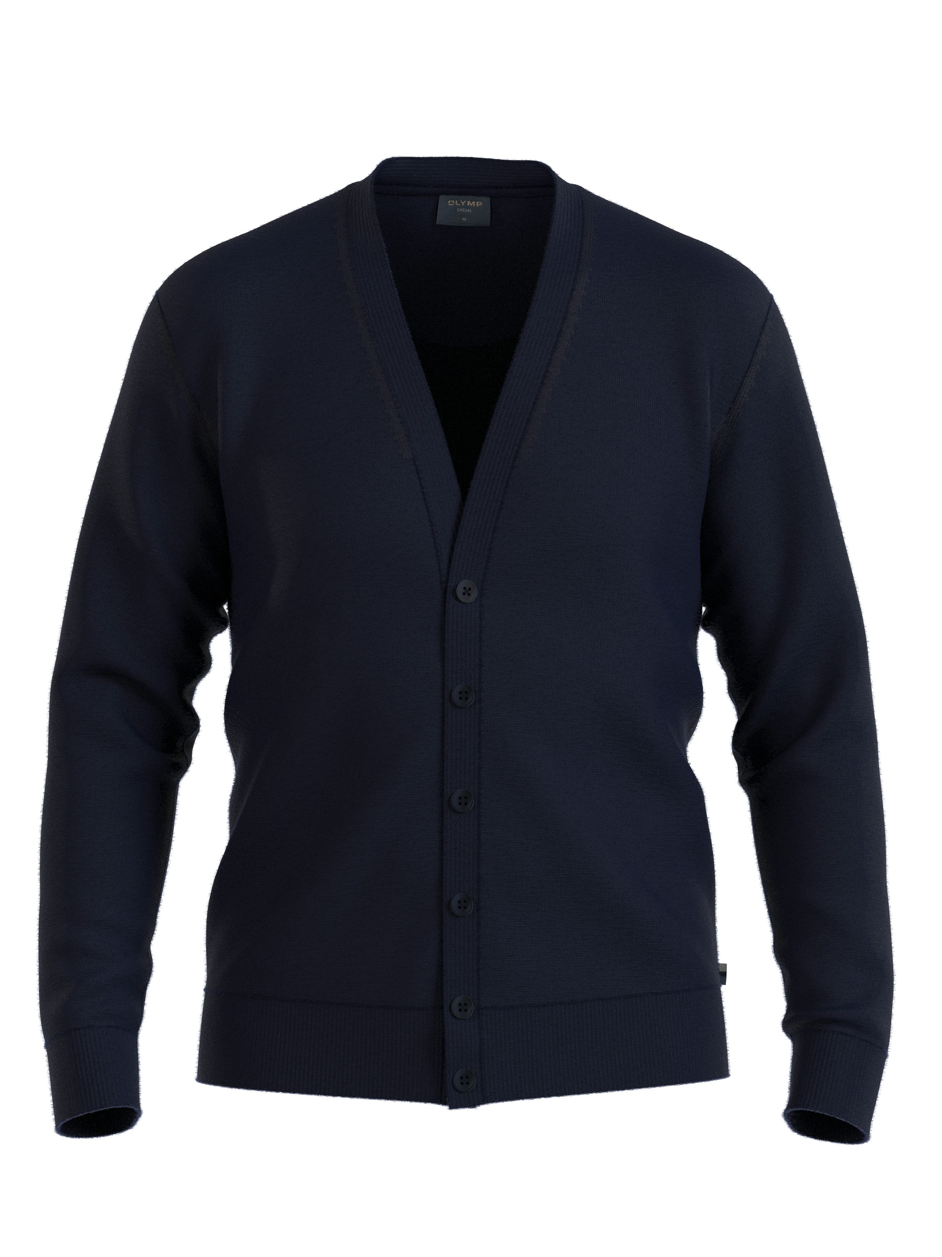 OLYMP Cardigan Casual Strick aus weicher Merinowolle