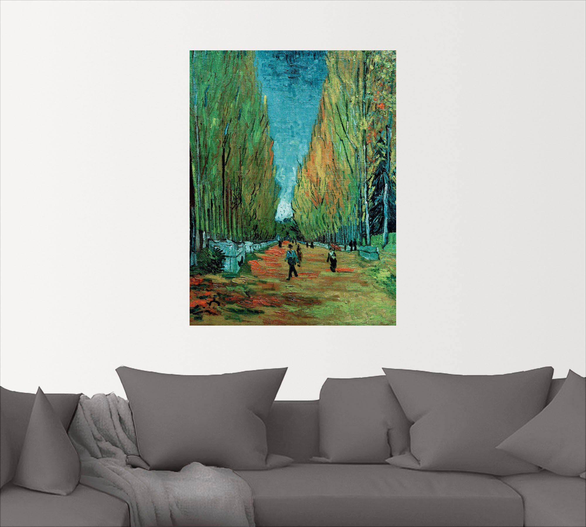 Leinwandbild, versch. oder Les Artland Alyscamps, St), als Bäume Poster in Wandbild Wiesen Wandaufkleber & (1 Größen