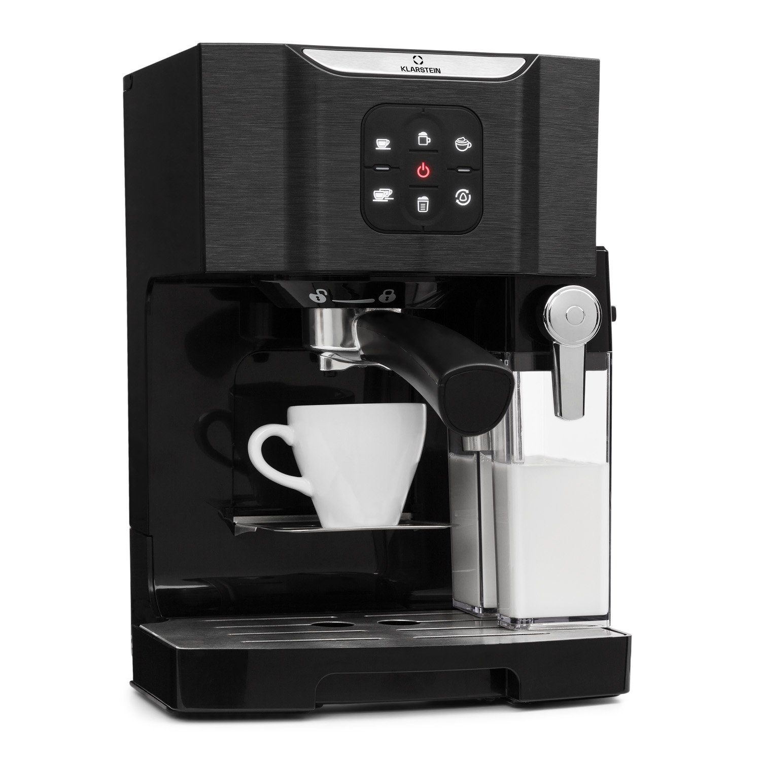 Klarstein Filterkaffeemaschine BellaVita, 1.4l Kaffeekanne, Kaffeemaschine 1450 W 20 Bar Touch