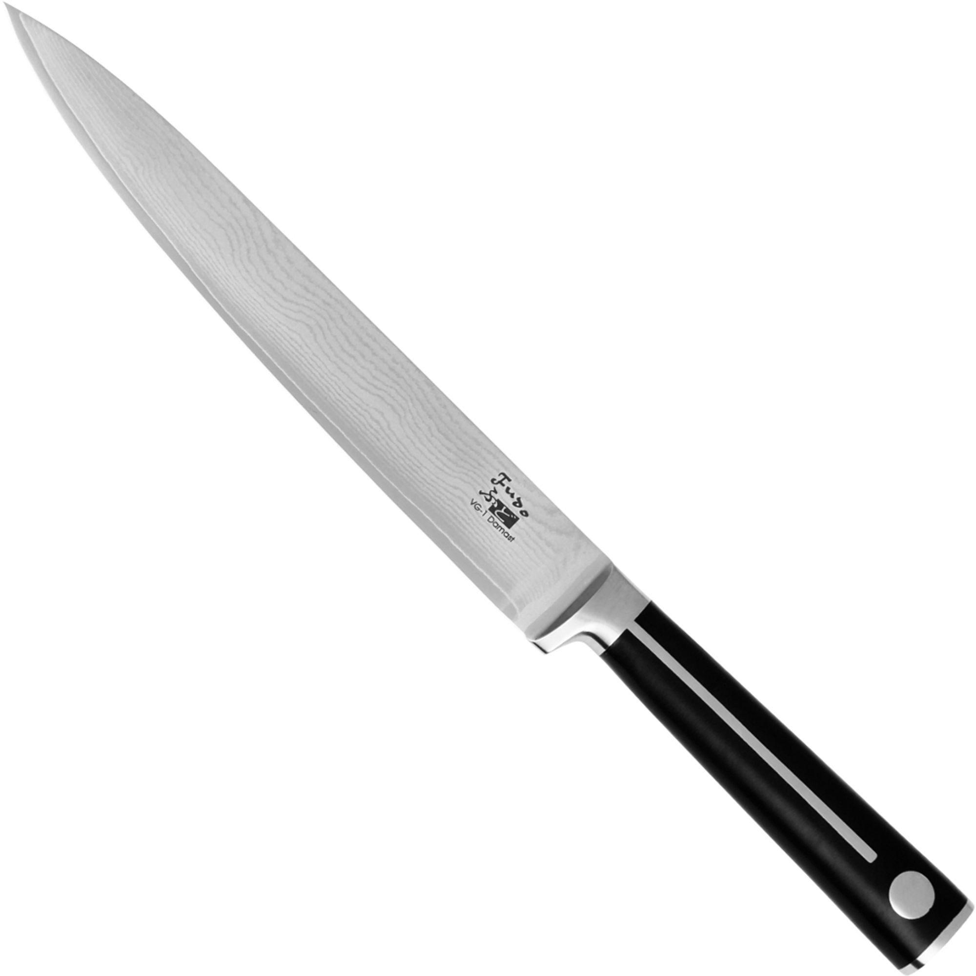 Haller Messer Universalküchenmesser Fudo Sashimi Kochmesser, VG-1-Damast, 21 cm