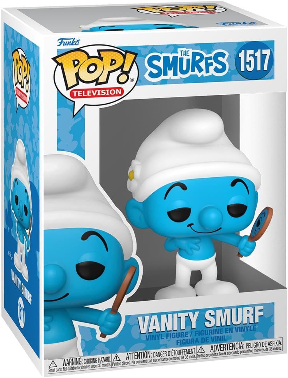Funko Actionfigur Die Schlümpfe POP! TV Vinyl Figur Vanity Smurf 9 cm, (1-tlg), niedliche Figur aus Vinyl