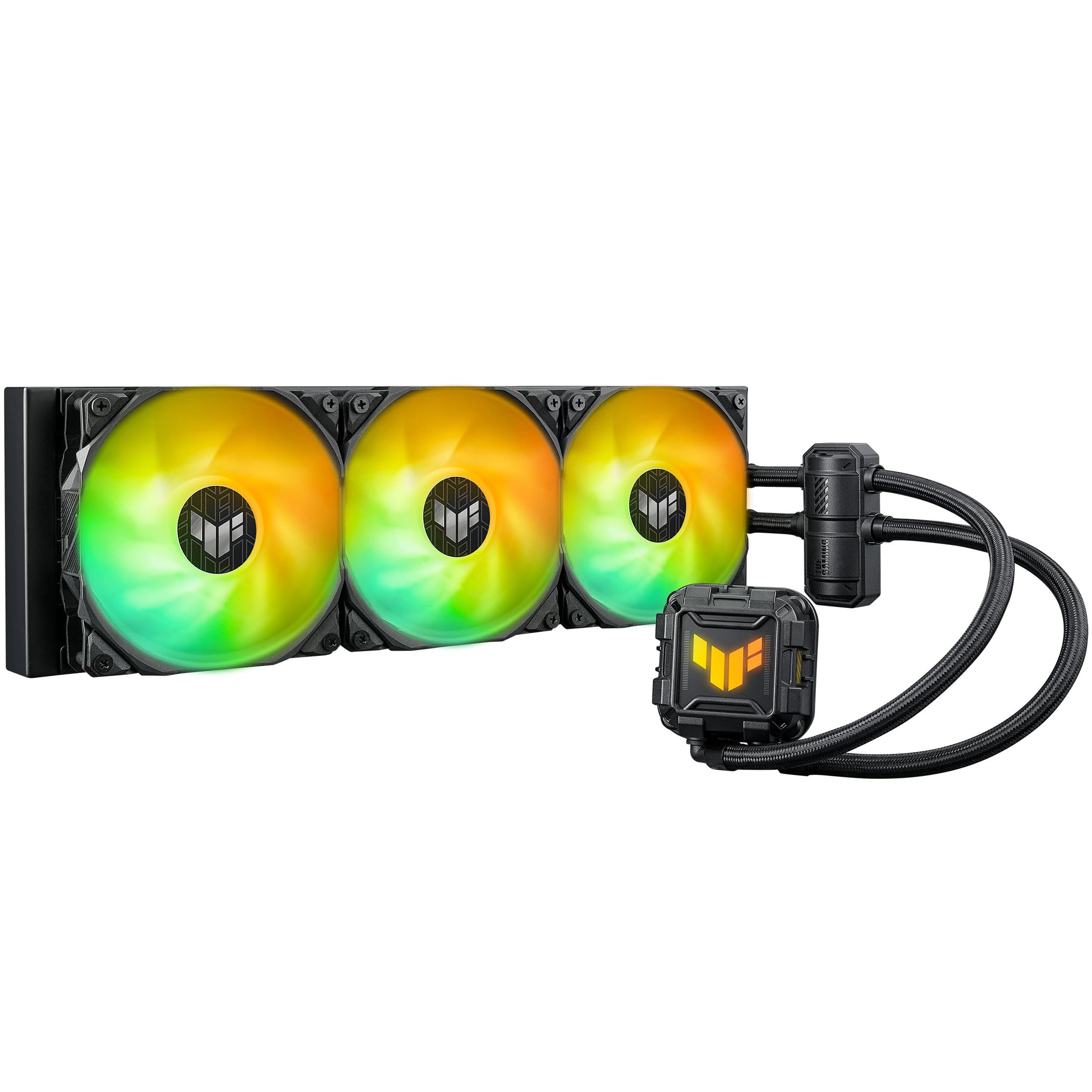 Asus Wasserkühlung TUF Gaming, ARGB-Beleuchtung, Kupfer-Kühlkörper, Aluminiumradiator