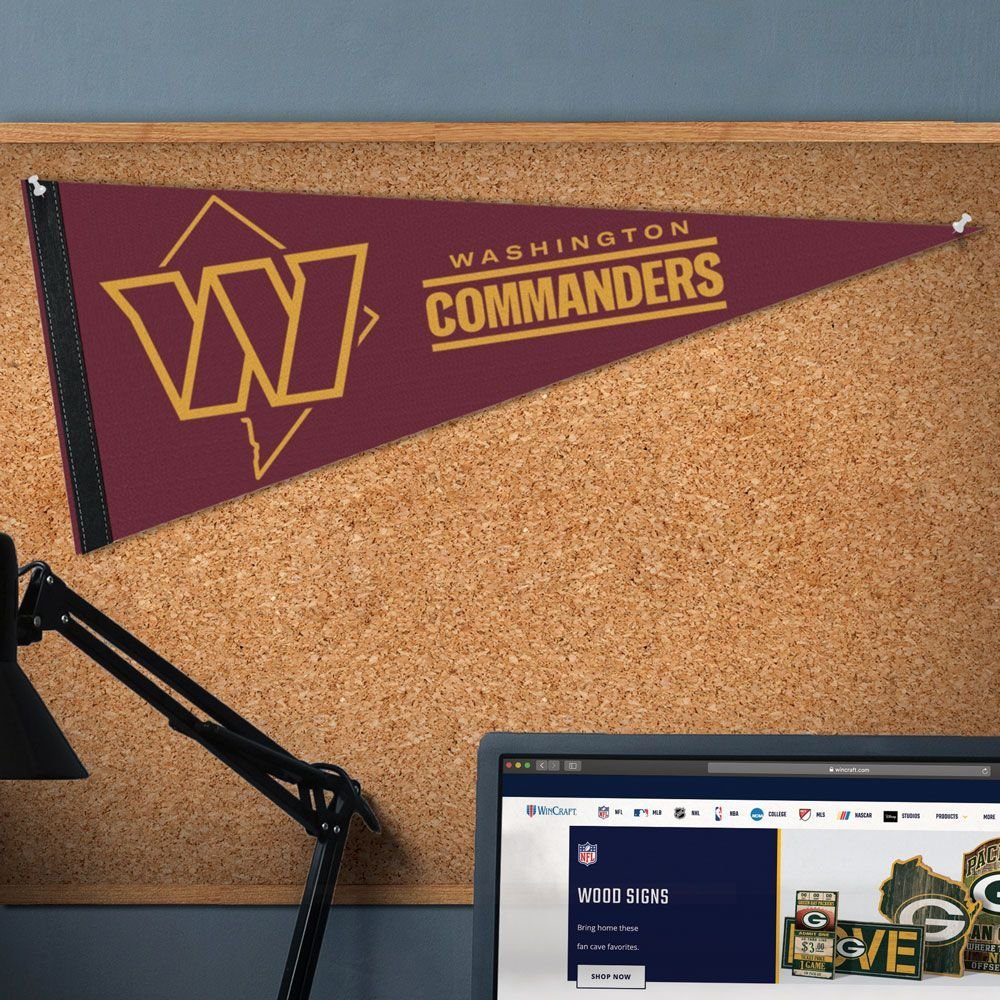 Commanders Washington Wimpel NFL Wanddekoobjekt WinCraft 75x30cm Filz