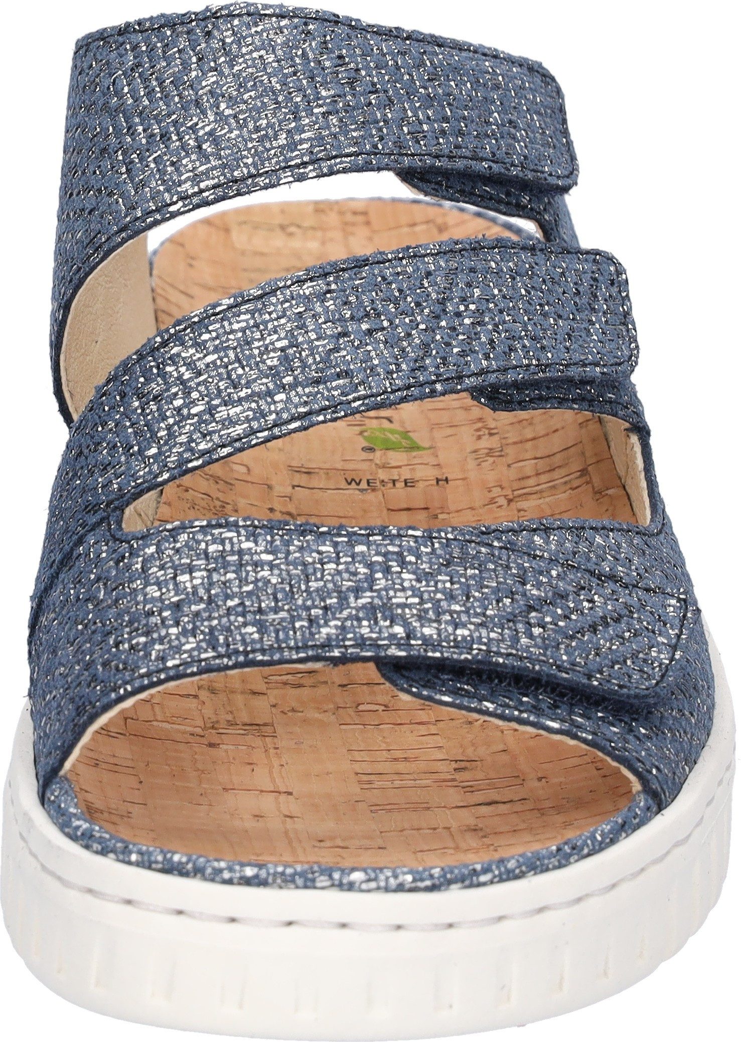 Waldläufer H-WILLOW Pantolette Sommerschuh, Hausschuh, Klettschuh in Komfortweite H (sehr weit)