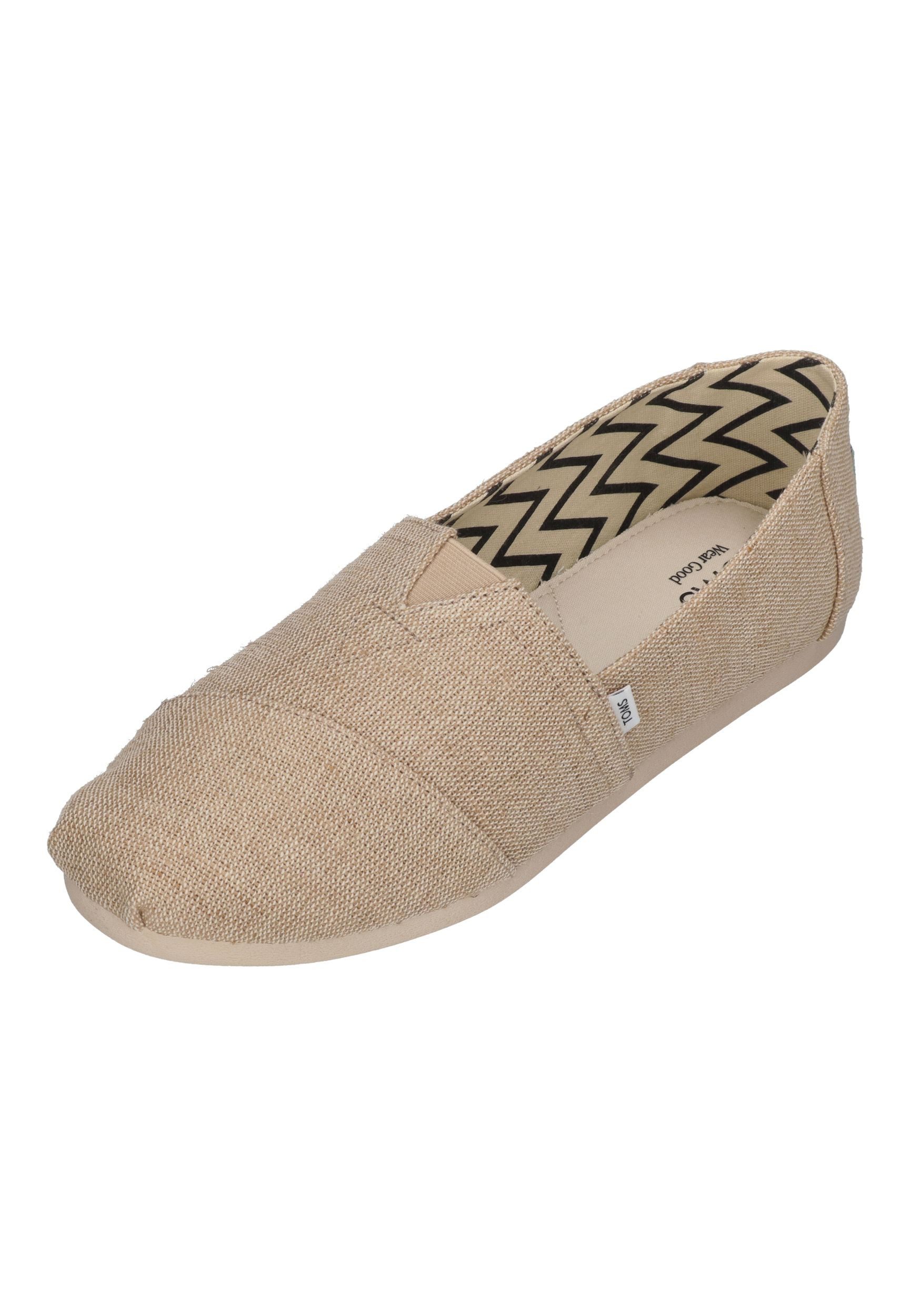 TOMS ALPARGATA 10018736 Espadrille Natural Undyed Heritage Canvas