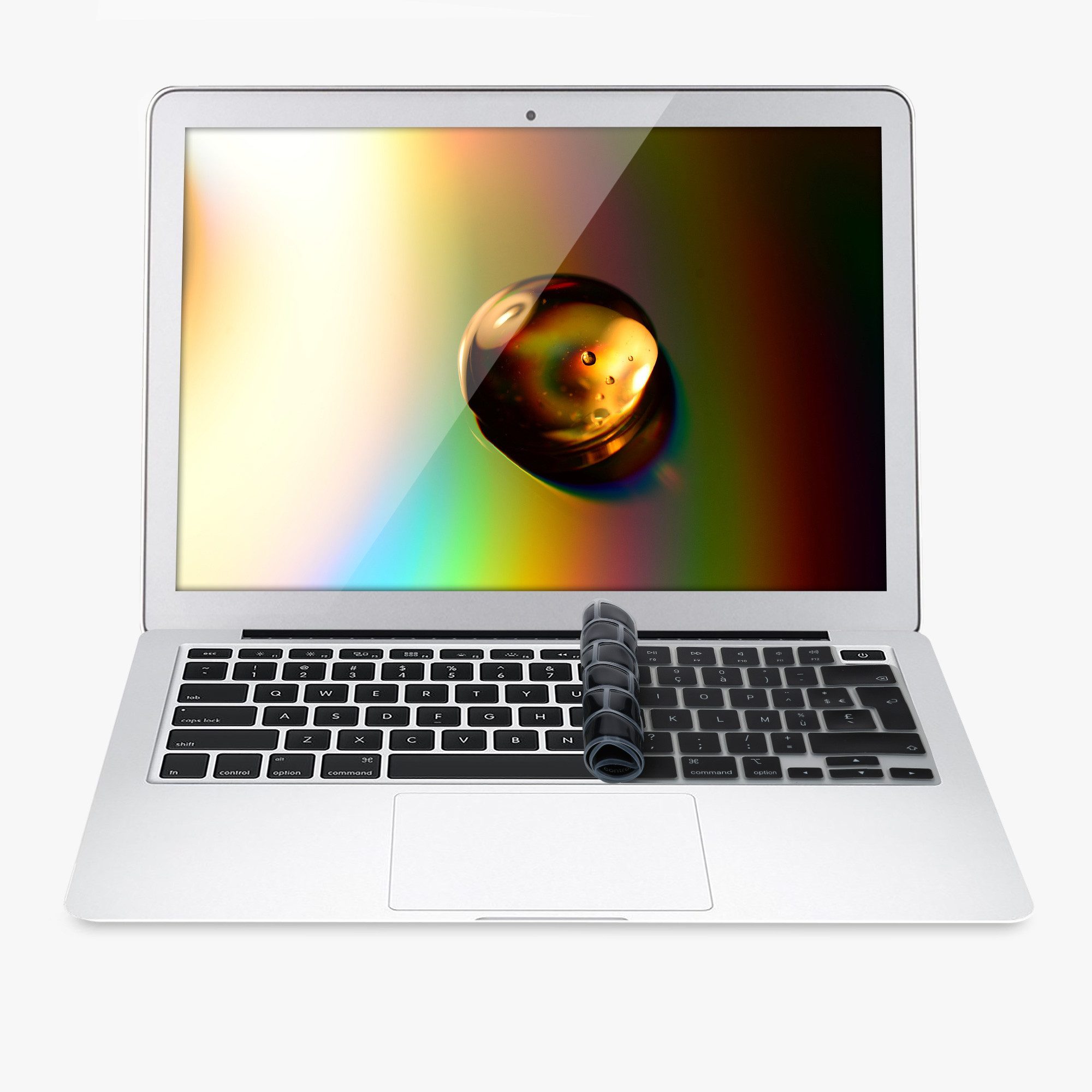 kwmobile Schutz-Set Tastaturschutz für Apple MacBook Air 13 M5 2026 A3449, AZERTY (Frankreich, Belgien) Silikon Laptop Abdeckung
