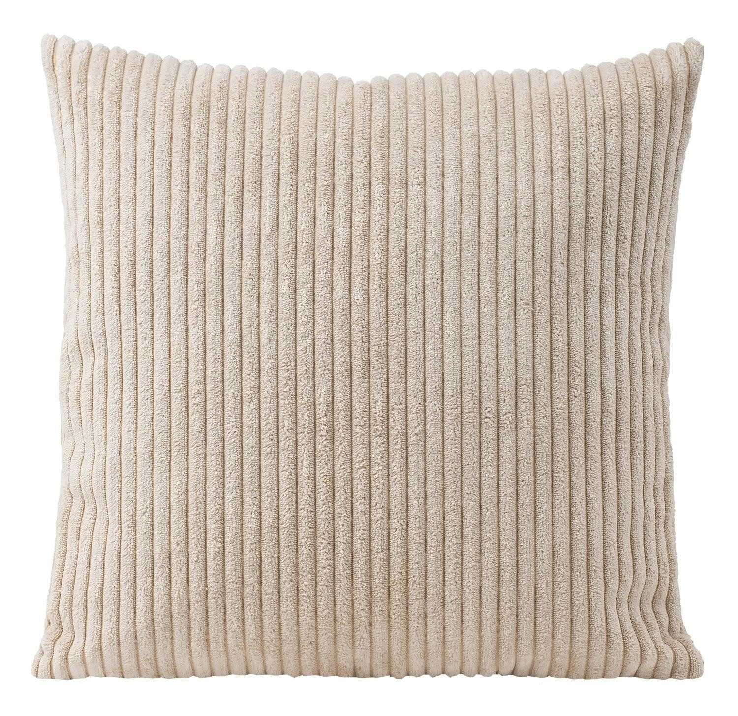 Gözze Kissenhülle ANAFI, Creme, Polyester, Cordoptik, 40 x 40 cm, (1 Stück) günstig online kaufen