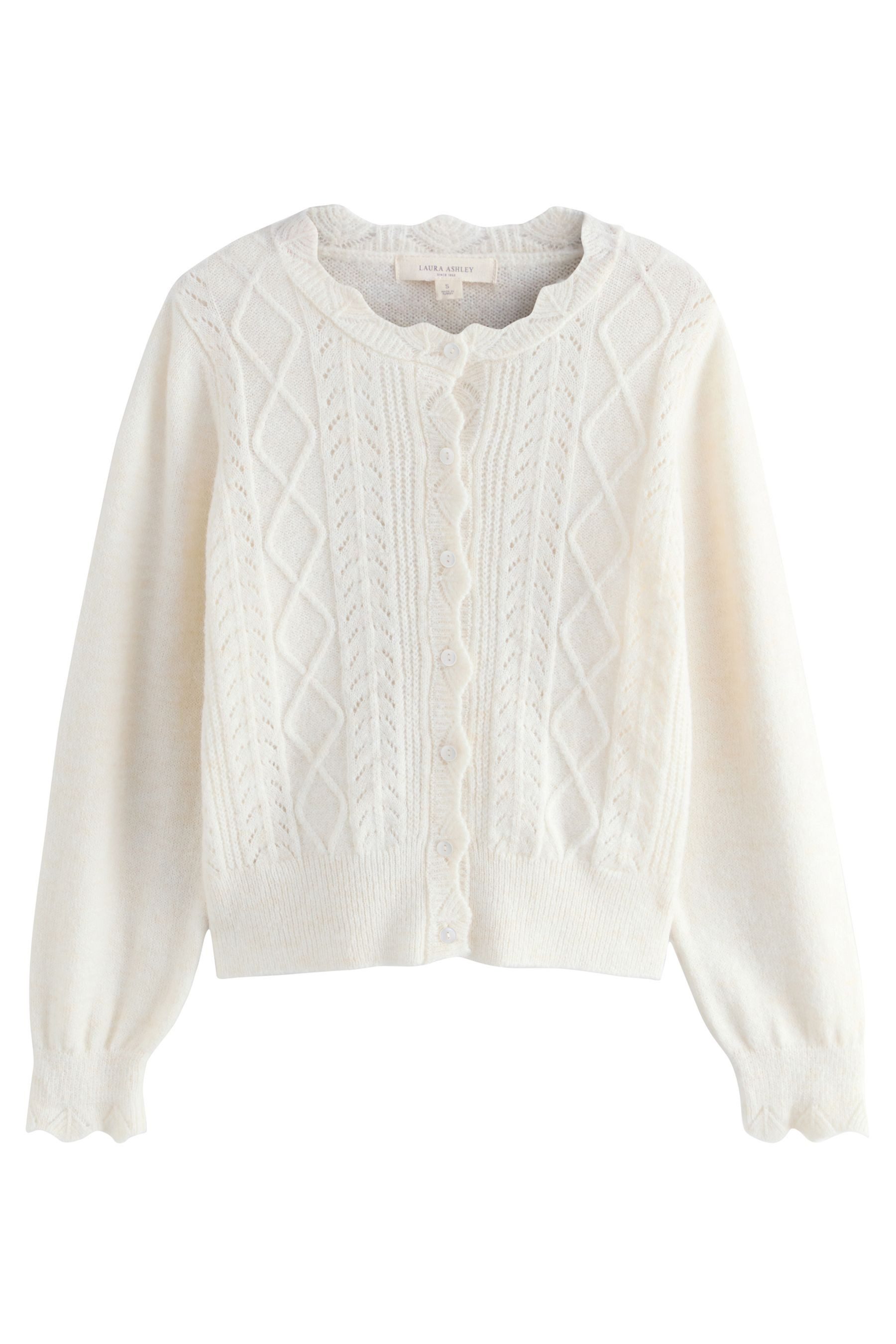 LAURA ASHLEY Strickjacke Laura Ashley Strickjacke mit Pointelle (1-tlg) günstig online kaufen