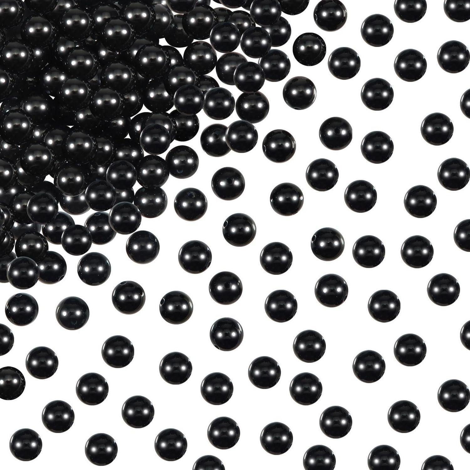 LuxusKollektion Bastelperlen Perlen Onyx Schwarz 4mm 100Stück, (100-tlg)