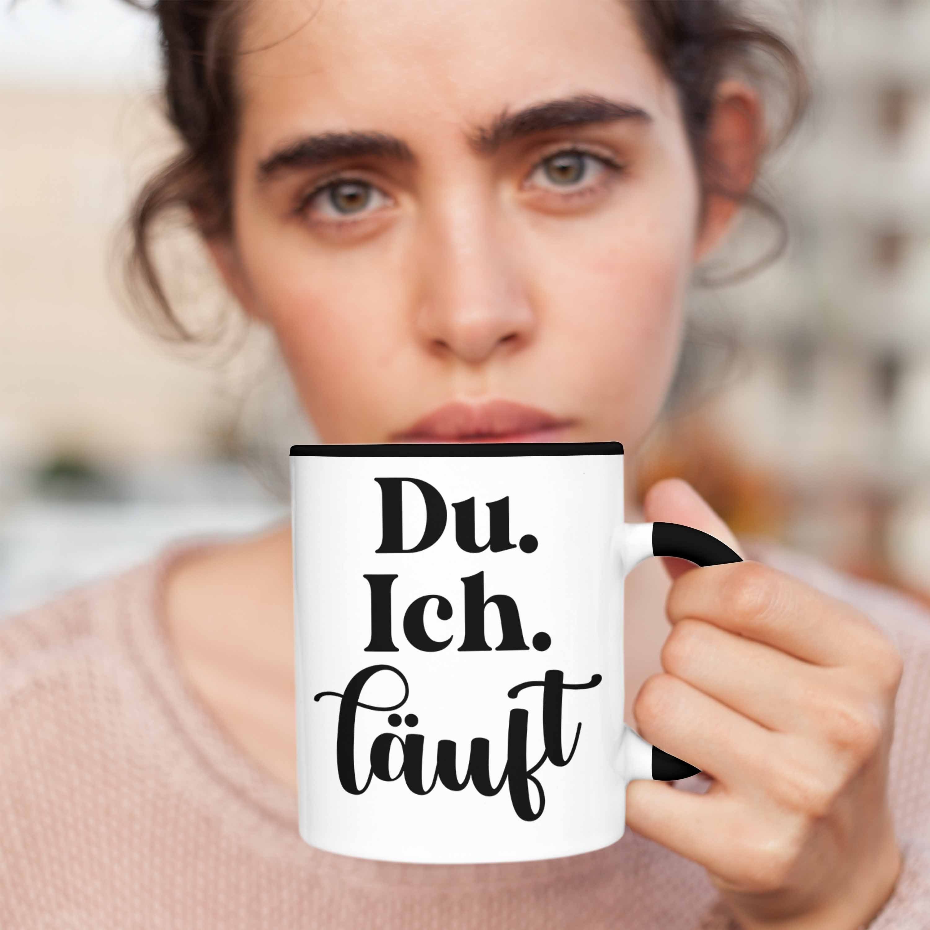 Sie - Trendation Partner Liebe Paare Ich Schwarz Ihn Du für Geschenk Trendation Freund Tasse Läuft für Tasse Freundin Geschenkidee