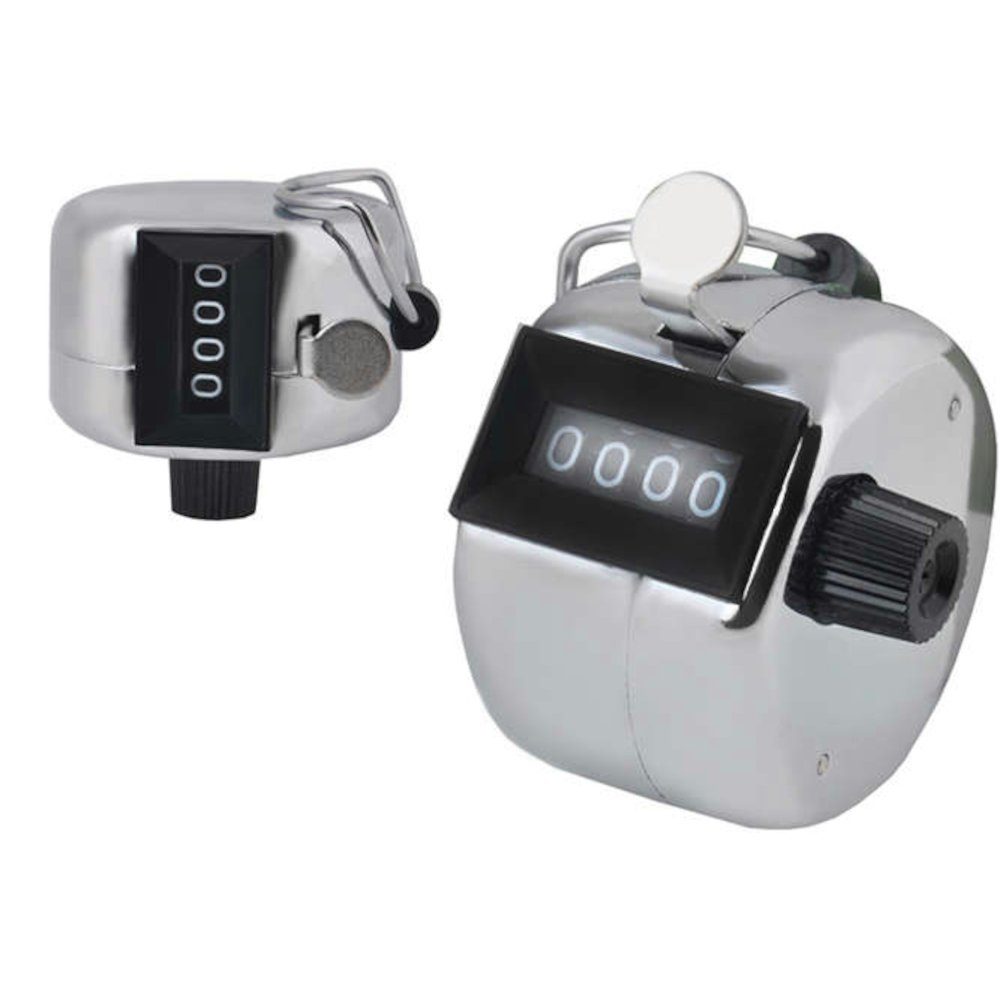 ISO TRADE Klicker Clicker Zeitstopper, Mechanischer Handzähler Schrittzähler Klicker Zähler Tracker