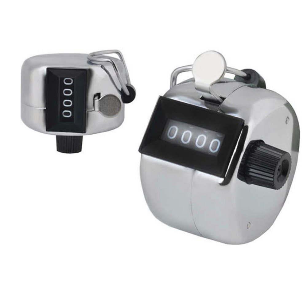 ISO TRADE Klicker Clicker Zeitstopper, Mechanischer Handzähler Schrittzähler Klicker Zähler Tracker