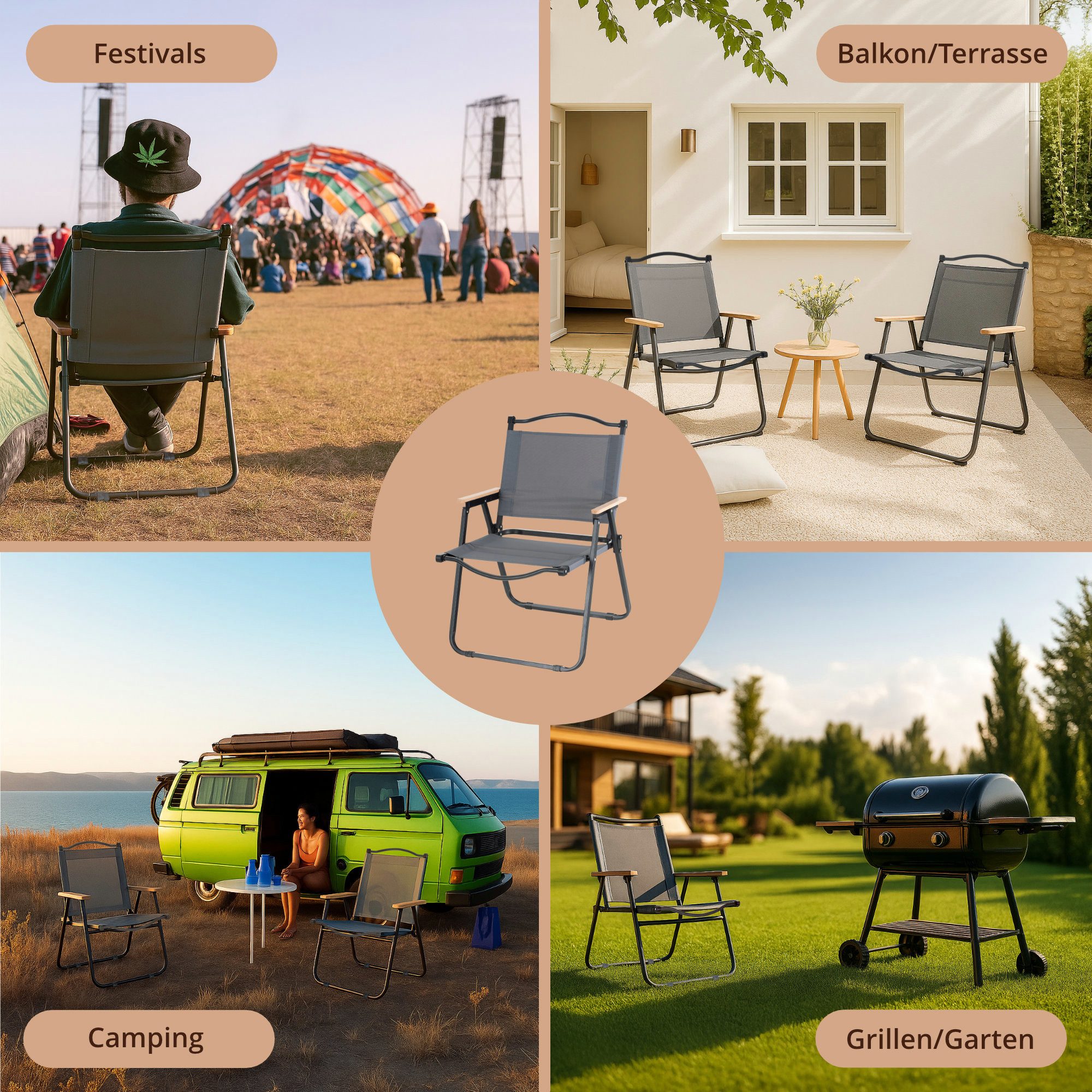 Stagecaptain Campingstuhl CSH-67 Camping Klappstuhl faltbar günstig online kaufen