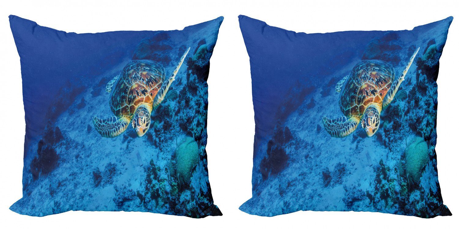 Kissenbezüge Modern Accent Doppelseitiger Digitaldruck, Abakuhaus (2 Stück), Unter dem Meer Oceanic Wildlife
