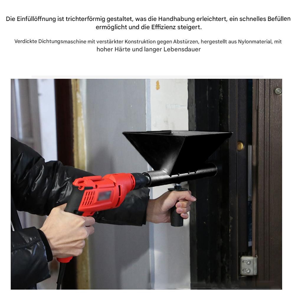 GARRYFIZH Betonmischer Elektrische Zementpistole Tür- und Fensterverfugungsgerät, mit 4 Ersatzdüsen