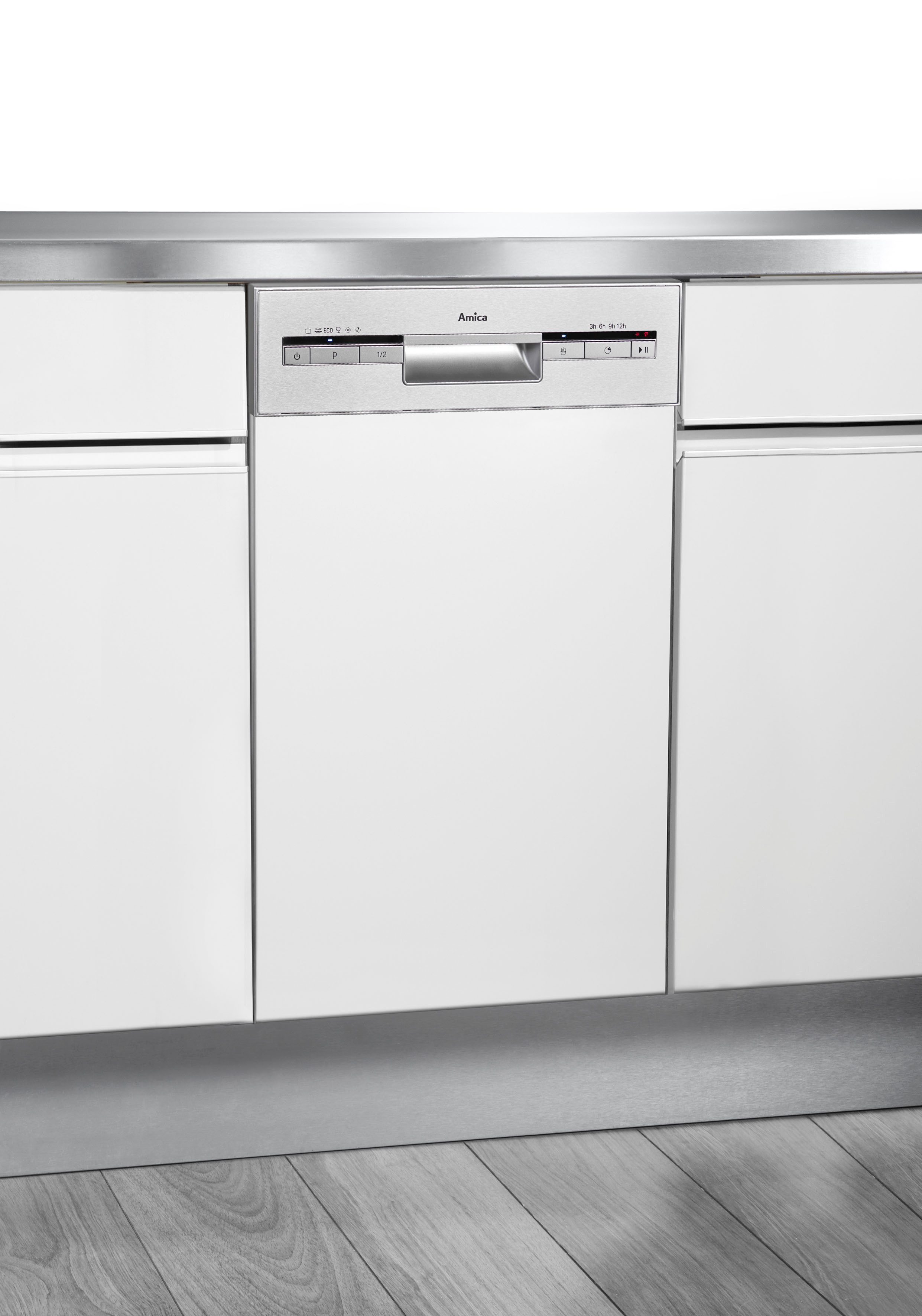 Amica teilintegrierbarer Geschirrspüler EGSP 560 911 E, 10 Maßgedecke, Flexibel spülen, sauber trocknen – dein Geschirrspüler für jeden Tag
