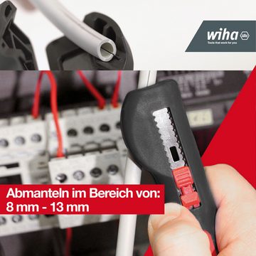 Wiha Abmantelungszange Elektriker (44242), 125 mm, 8 - 13 mm, Abisolieren 0,5 - 6 mm², für Rundkabel