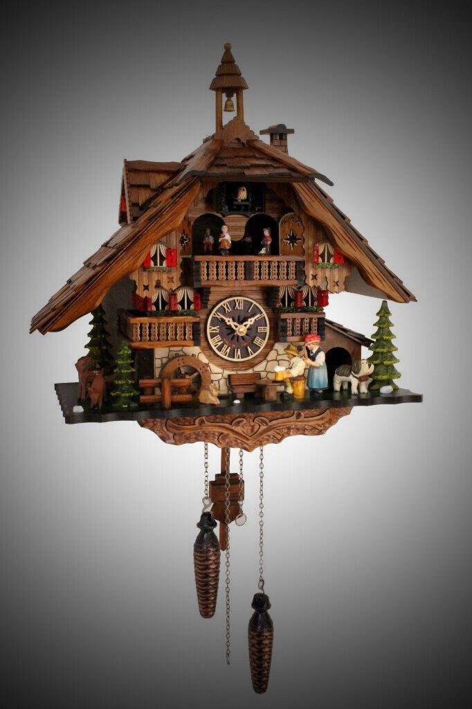 Clockvilla Hettich-Uhren Wanduhr Schwarzwälder Kuckucksuhr günstig online kaufen