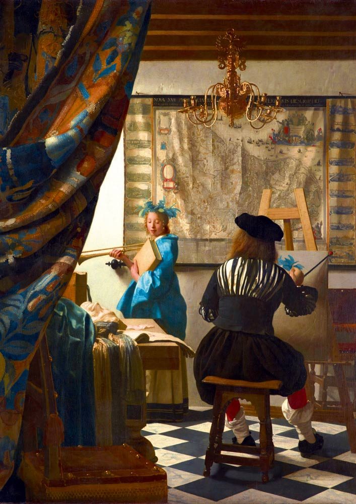 Bluebird Puzzle Puzzle Johannes Vermeer - Art of Painting, 1668, Puzzleteile