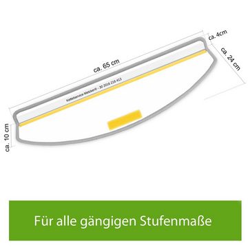 Stufenmatte Stufenmatten Prerow, Metzker®, halbrund, Höhe: 6 mm, 15 Stück im Set - Anthrazit