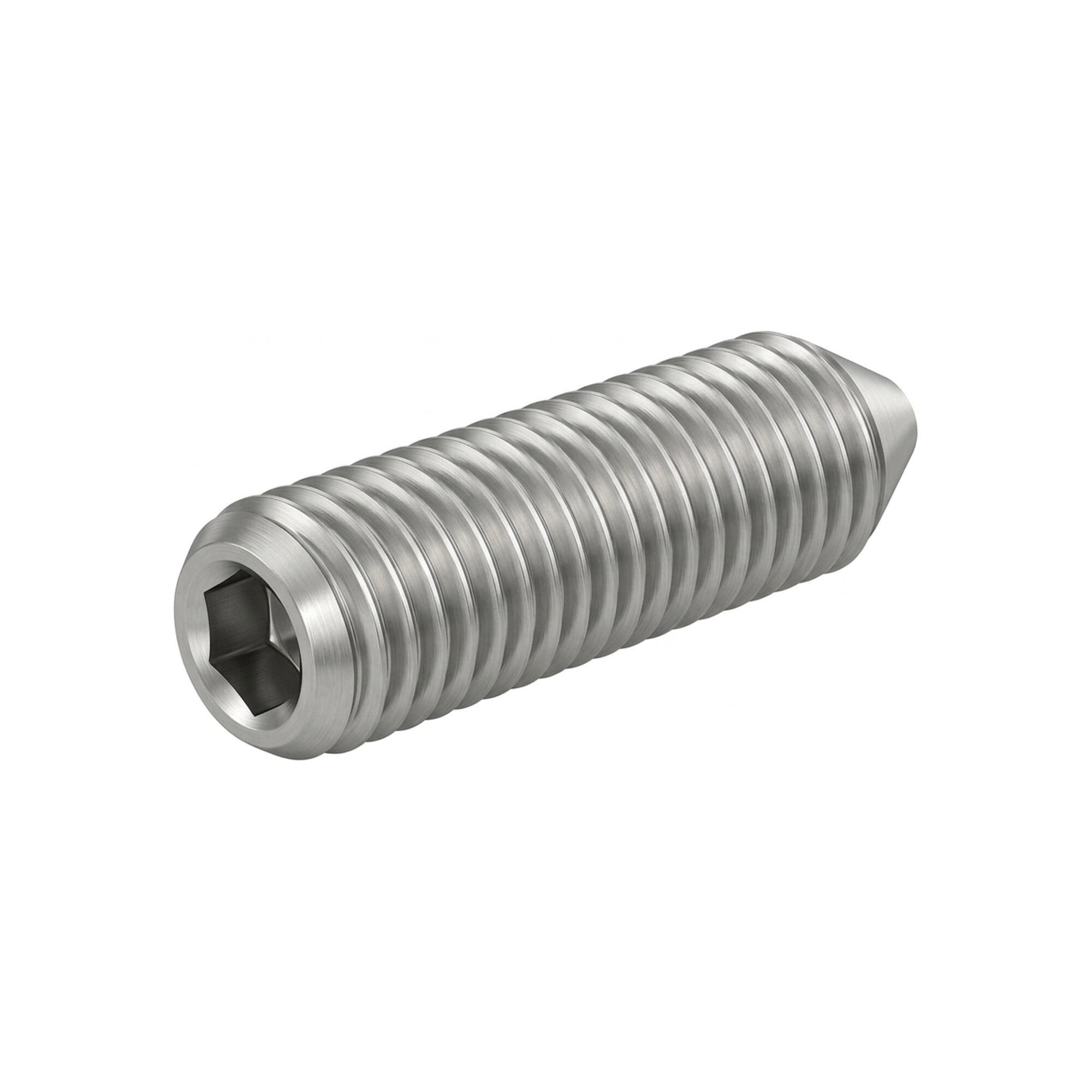 Contorion Schraube ISO 4026 Gewindestifte mit Kegelkuppe Innensechskant A 1/A 2 M 12 x 30