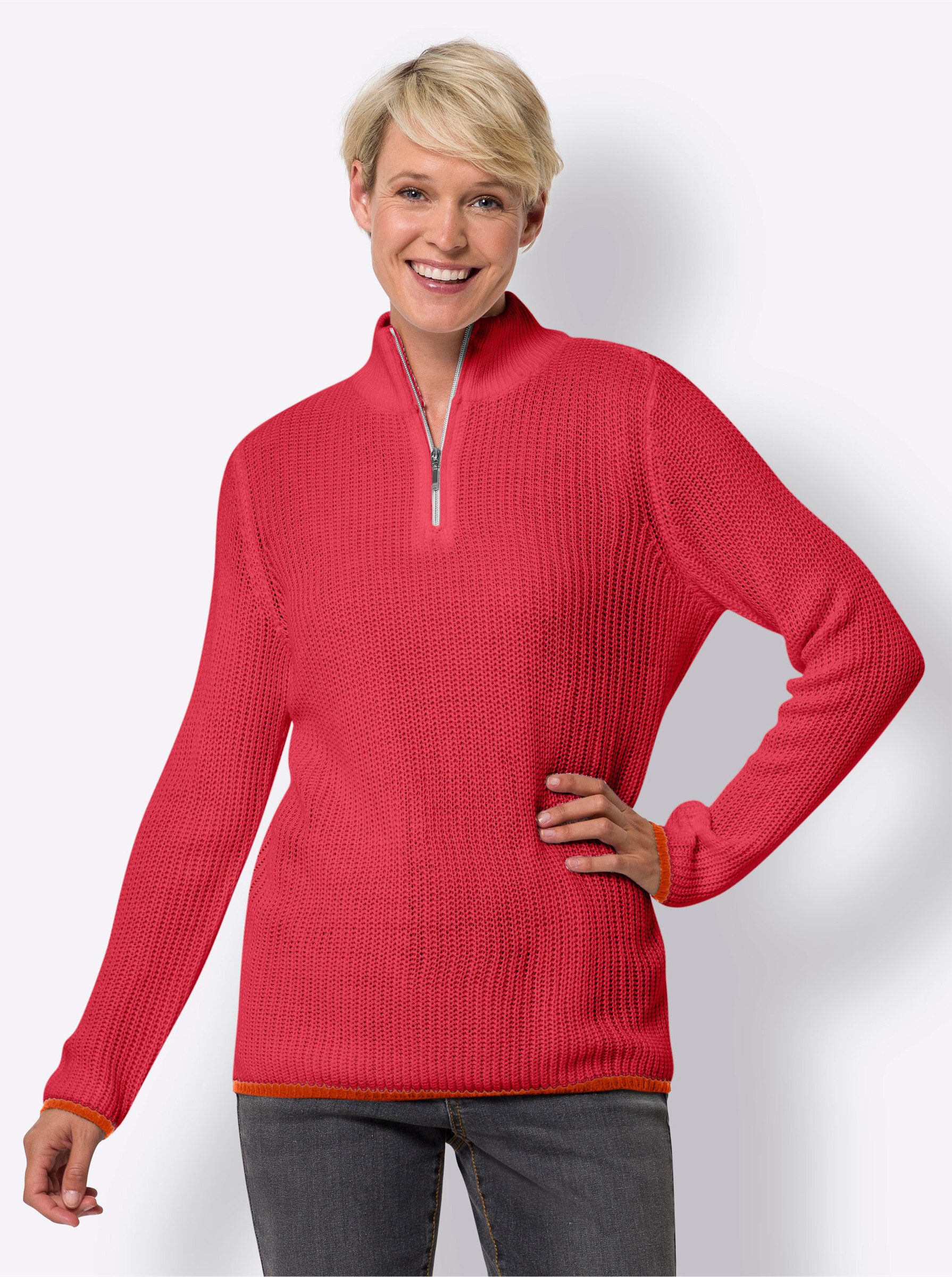 Strickpullover Langarm-Pullover