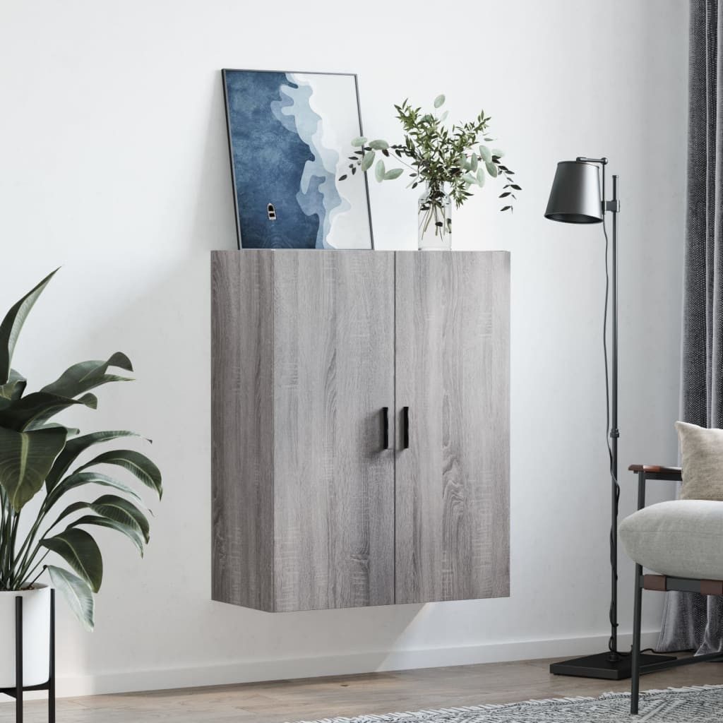 vidaXL Hängeschrank Wandschrank Grau Sonoma 69,5x34x90 günstig online kaufen