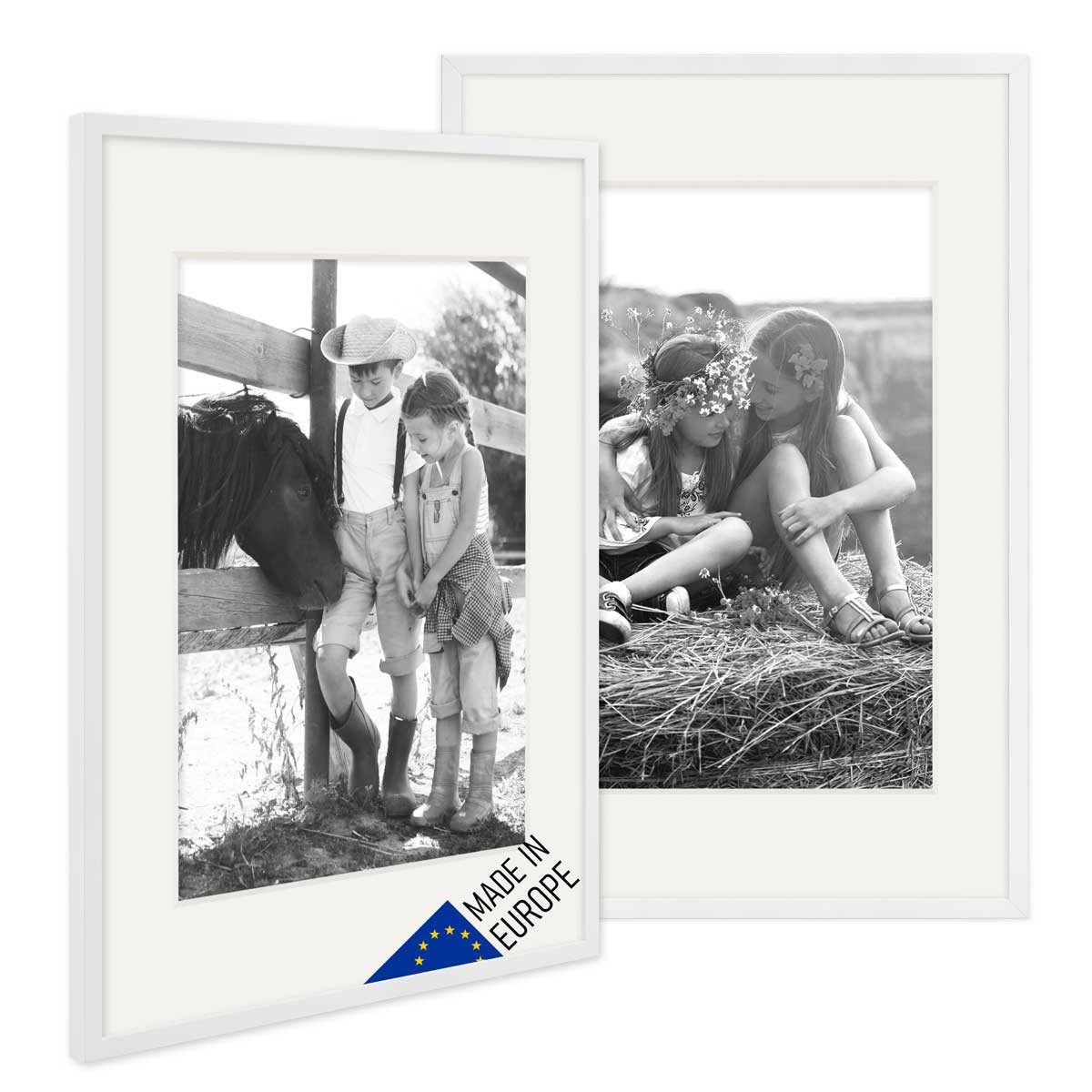 PHOTOLINI Bilderrahmen 2er Set Echtholz mit günstig online kaufen