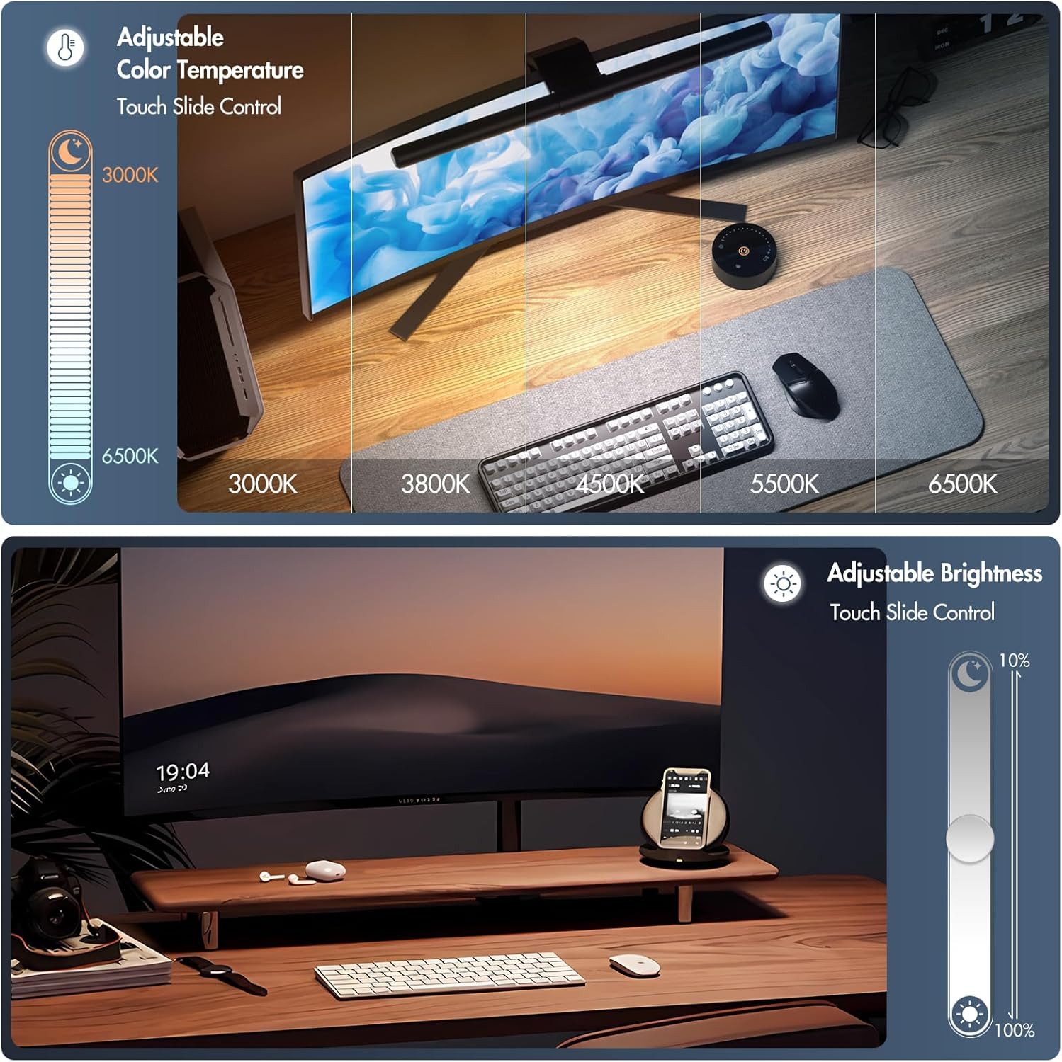 Elegear Schreibtischlampe Monitorlampe mit Fernbedienung, für günstig online kaufen